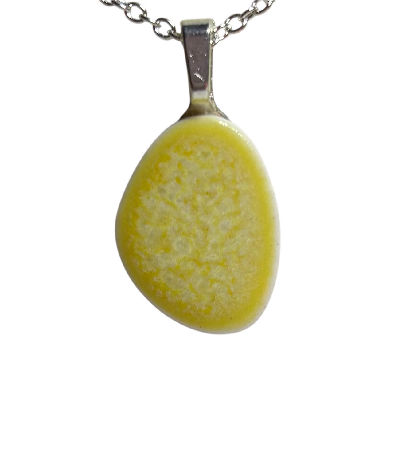 Studio 23 porcelain pebble pendant - Lemon
