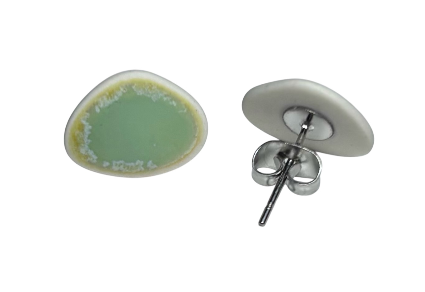 Stud Pebble Earring Pair-Turquoise