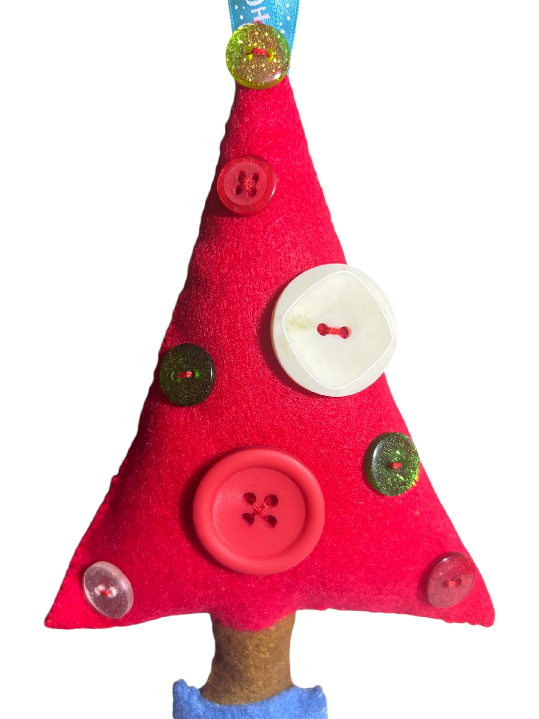 Handmade felt christmas tree hanging decoration