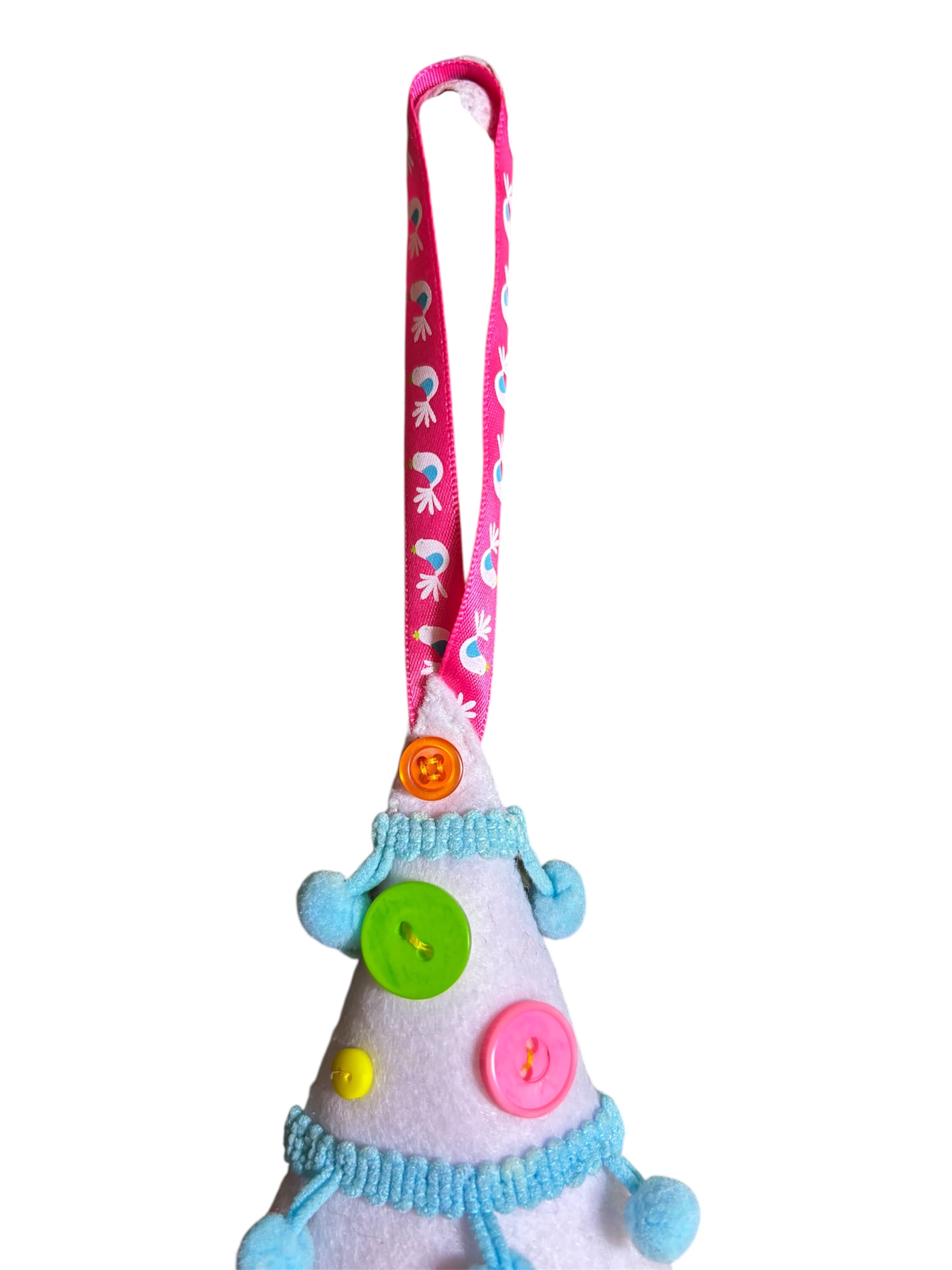 Handmade felt christmas tree hanging decoration