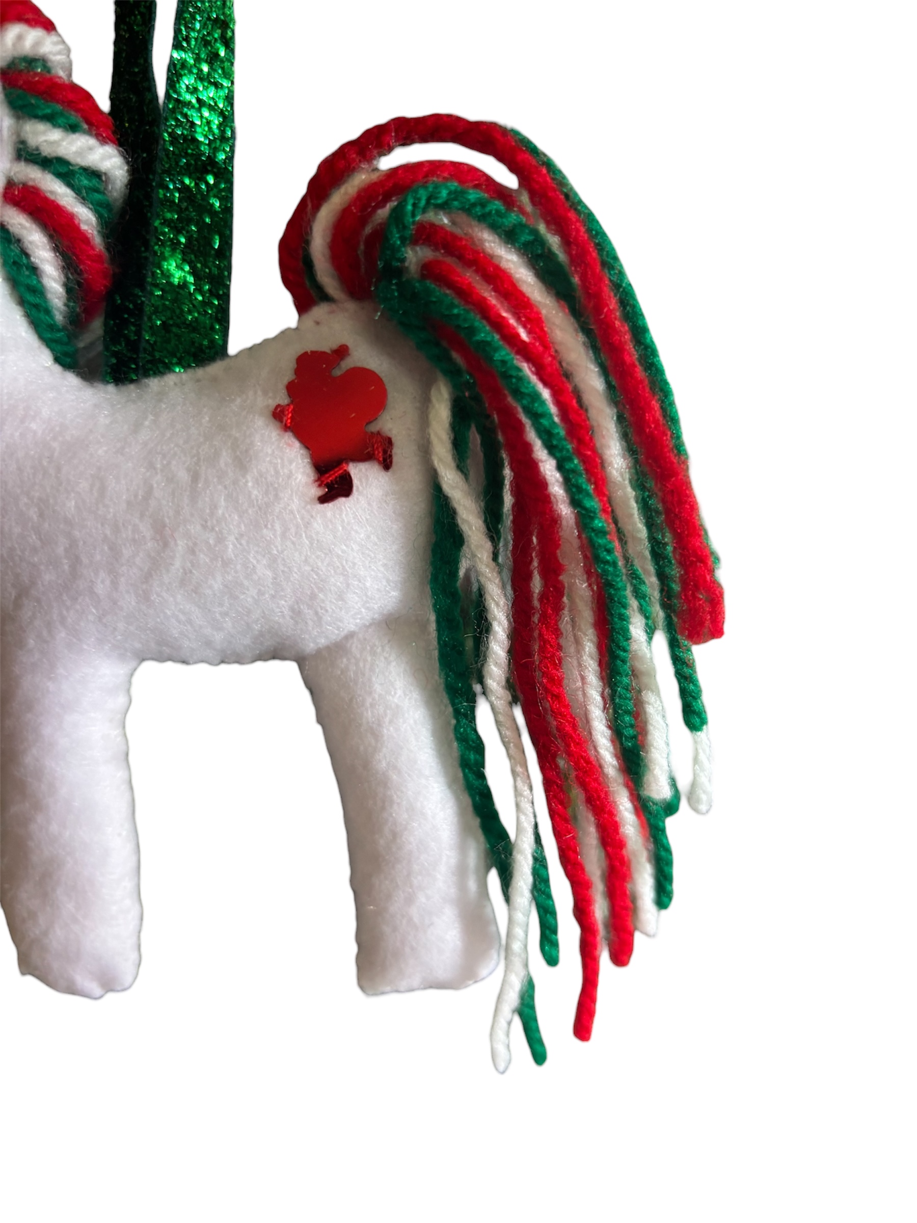 Handmade Large felt Unicorn Christmas decoration