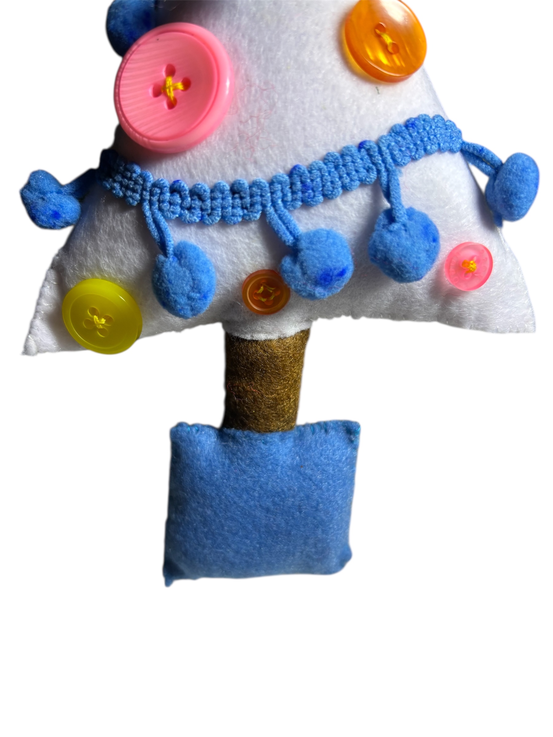 Handmade felt christmas tree hanging decoration