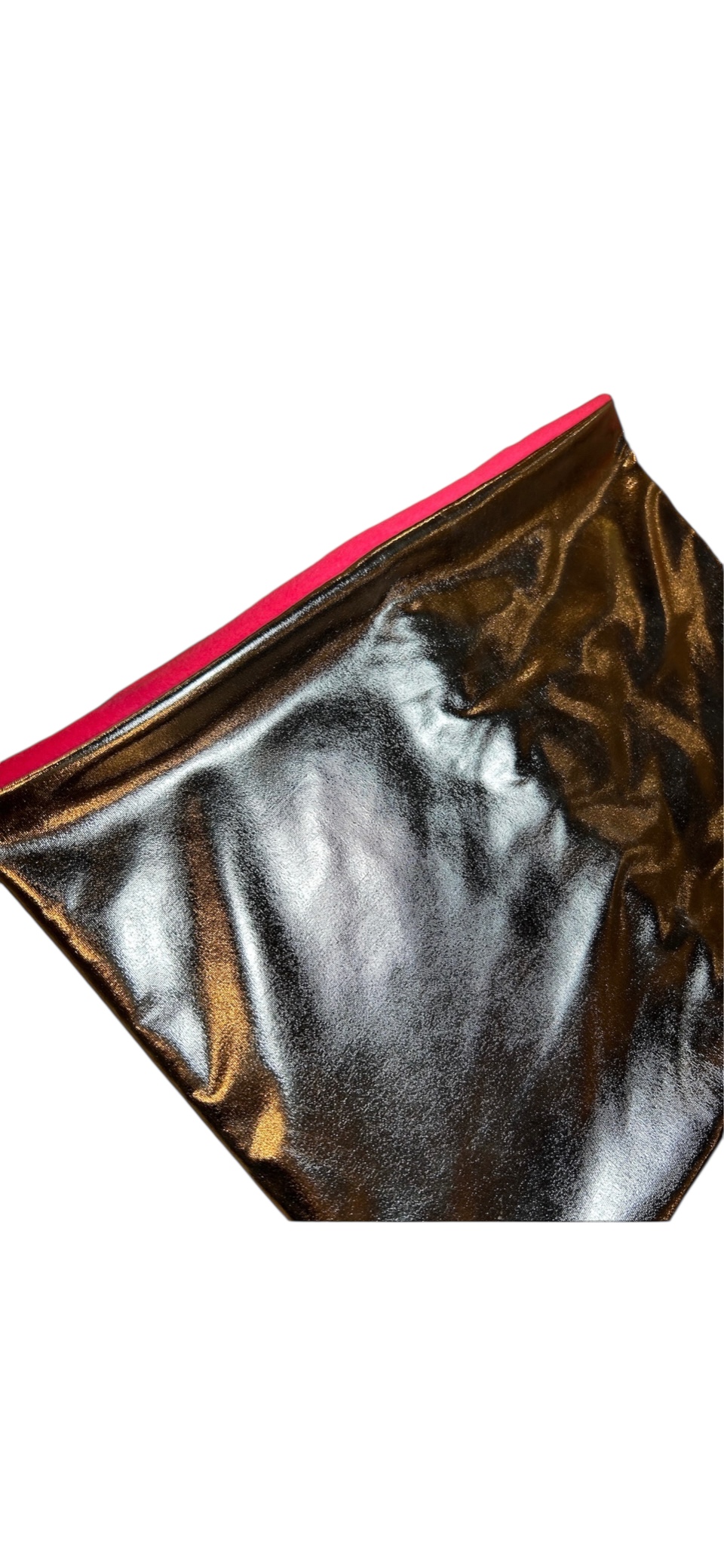 BEBOP BOUTIQUE SILVER METALLIC AND NEON PINK FUR SNOOD