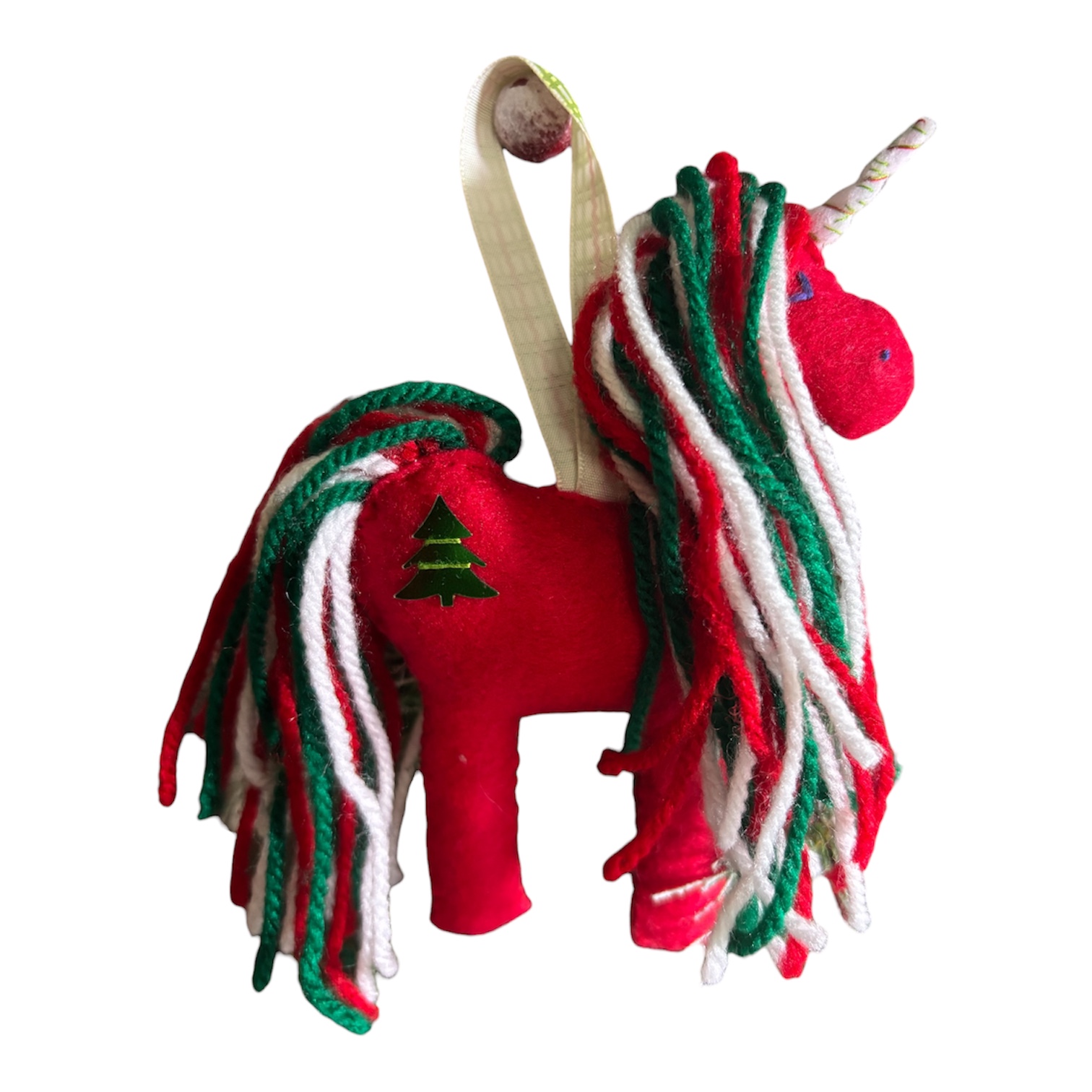 Handmade Large felt Unicorn Christmas decoration