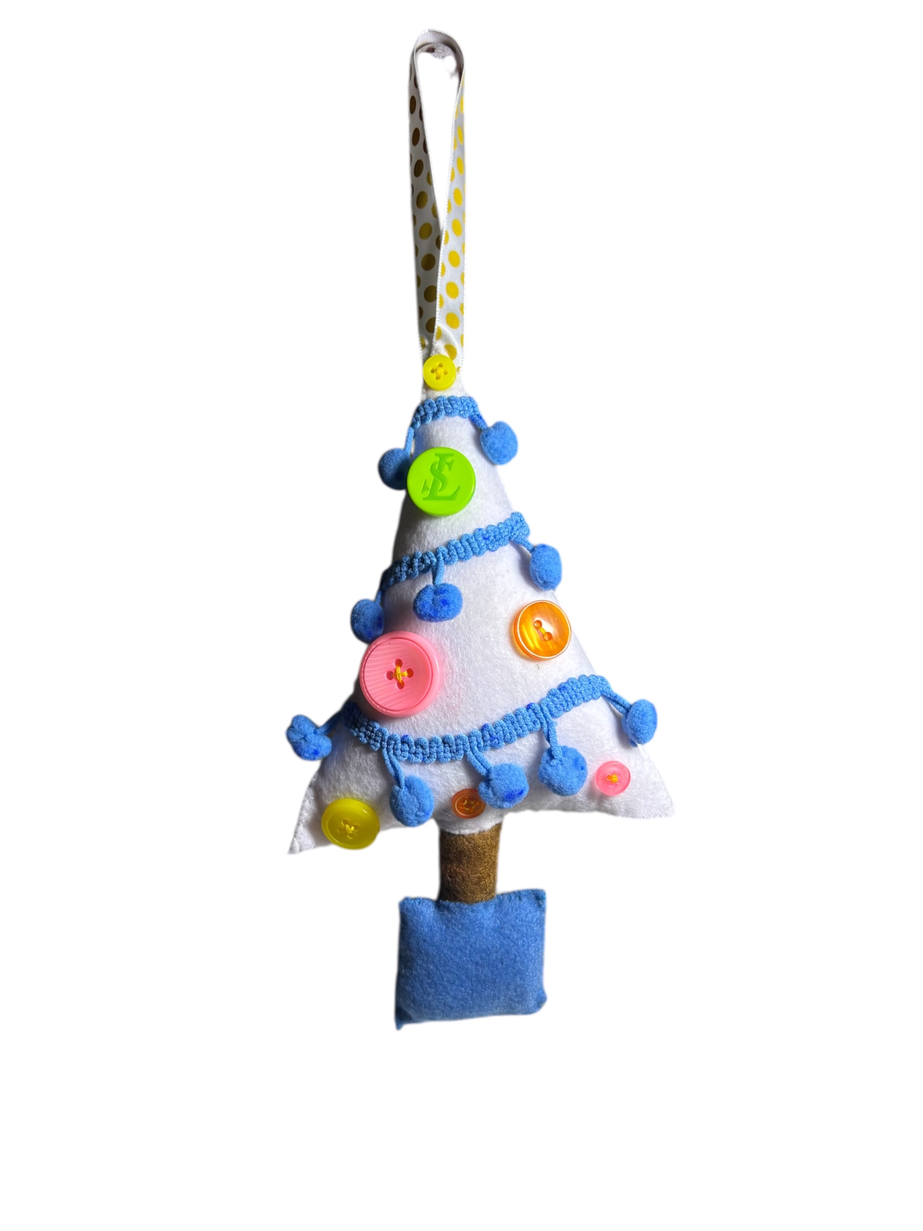 Handmade felt christmas tree hanging decoration