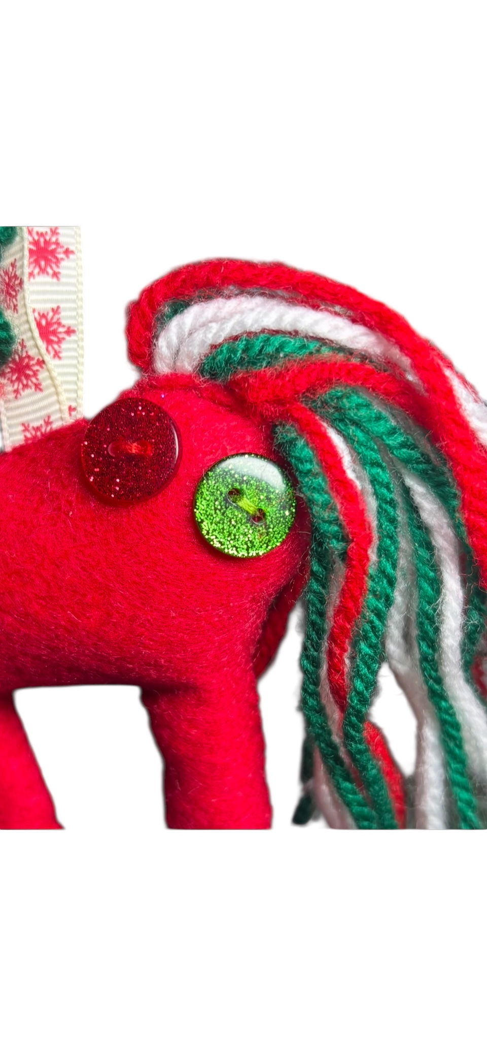 Handmade Large felt Unicorn Christmas decoration