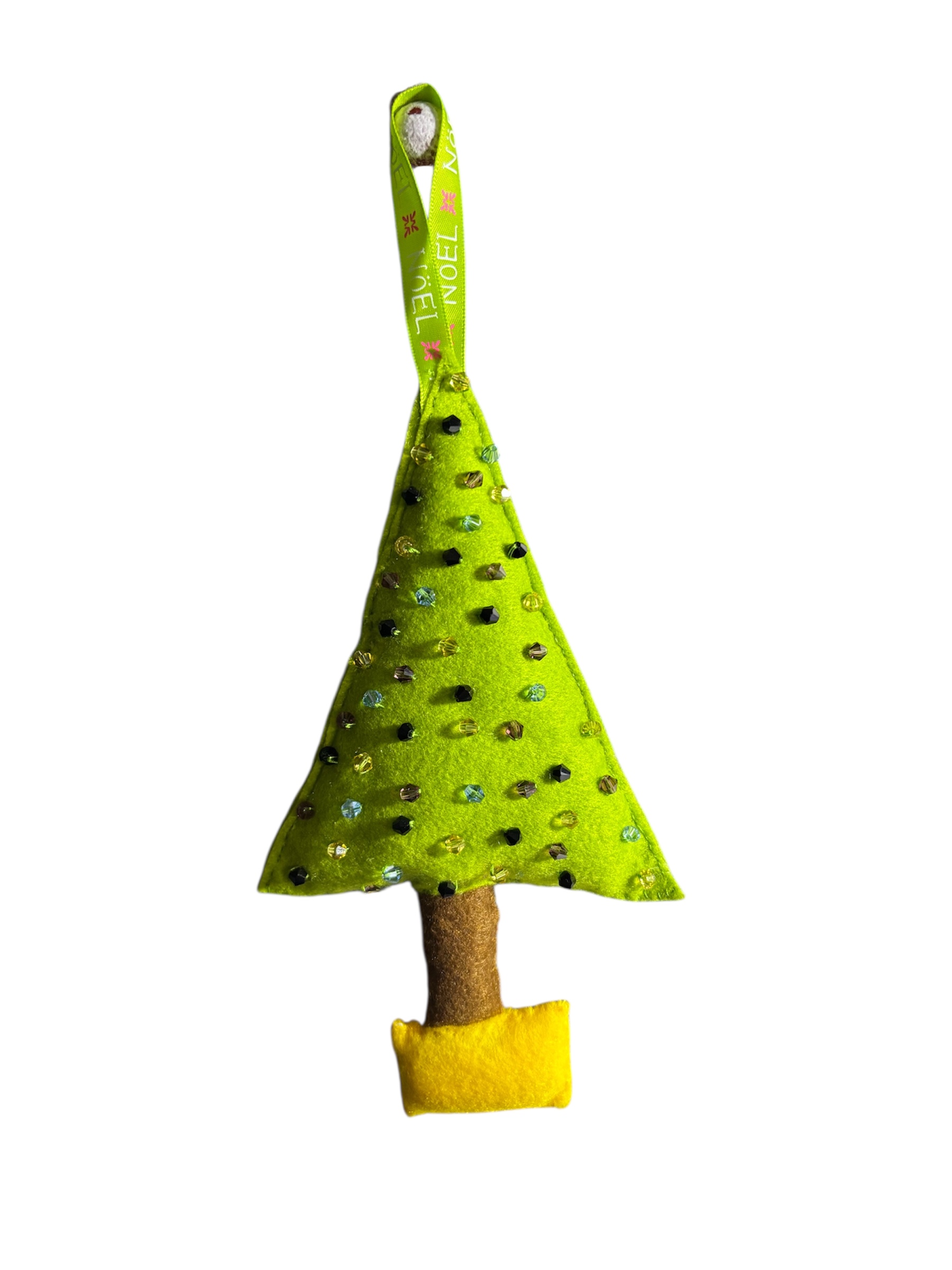 Handmade felt christmas tree hanging decoration