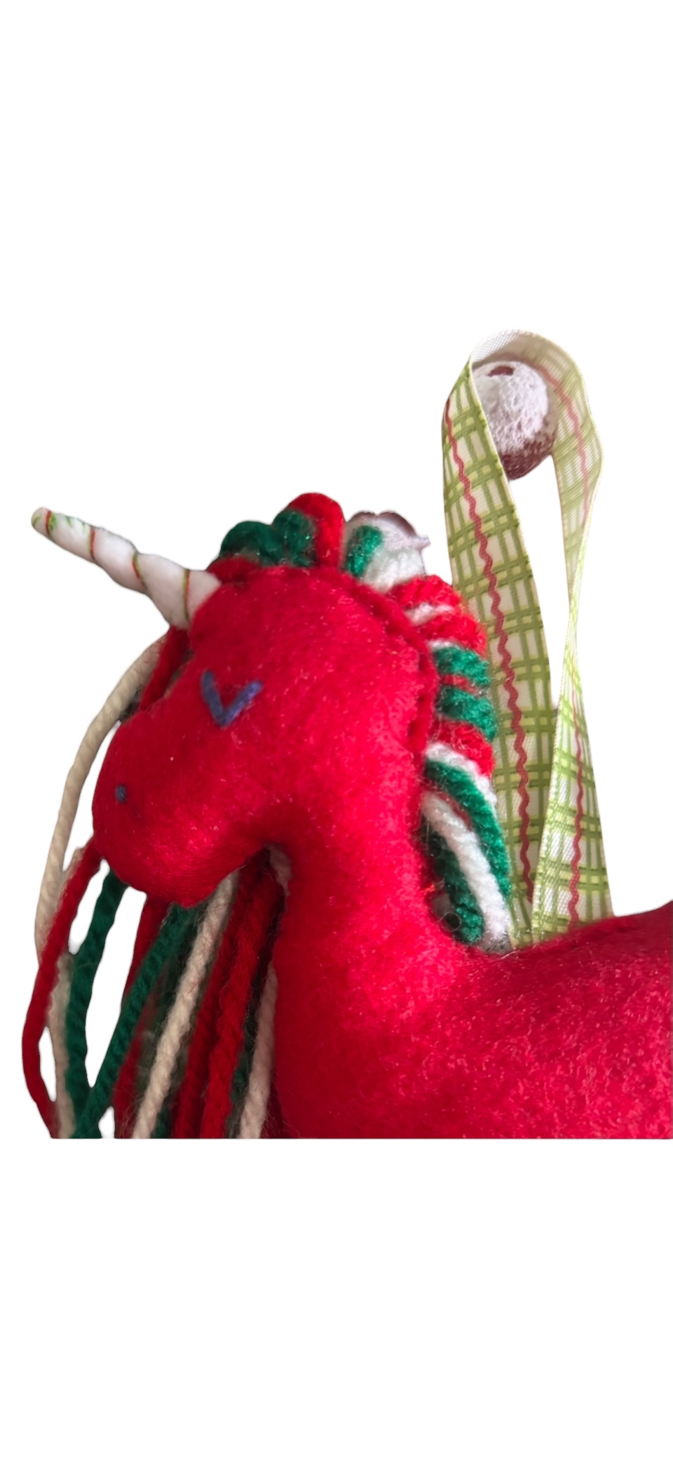 Handmade Large felt Unicorn Christmas decoration