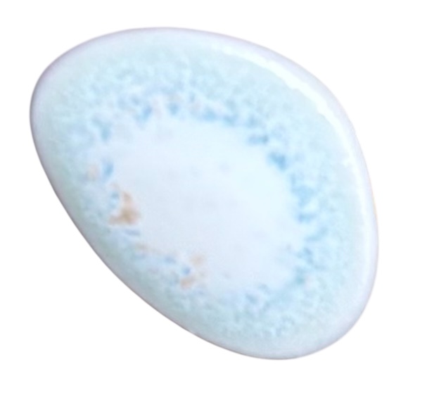 Stud Pebble Earring Pair-Frost blue