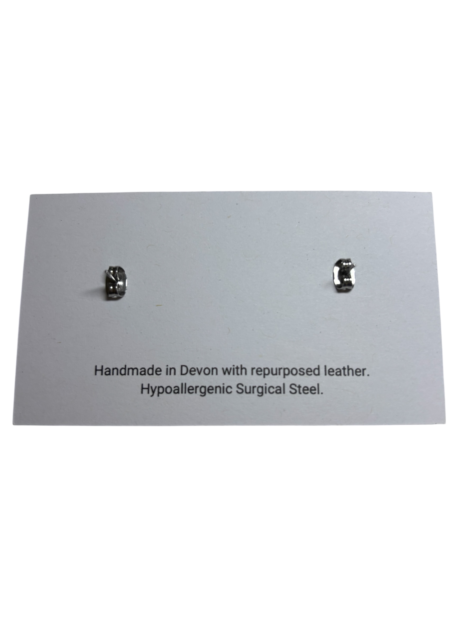 HEXAGON STUDS - PINK LEOPARD PRINT