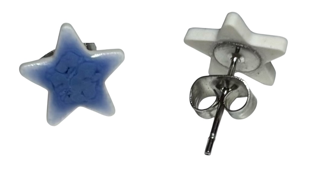 Studio 23  Star stud stud earrings - Blue Opal