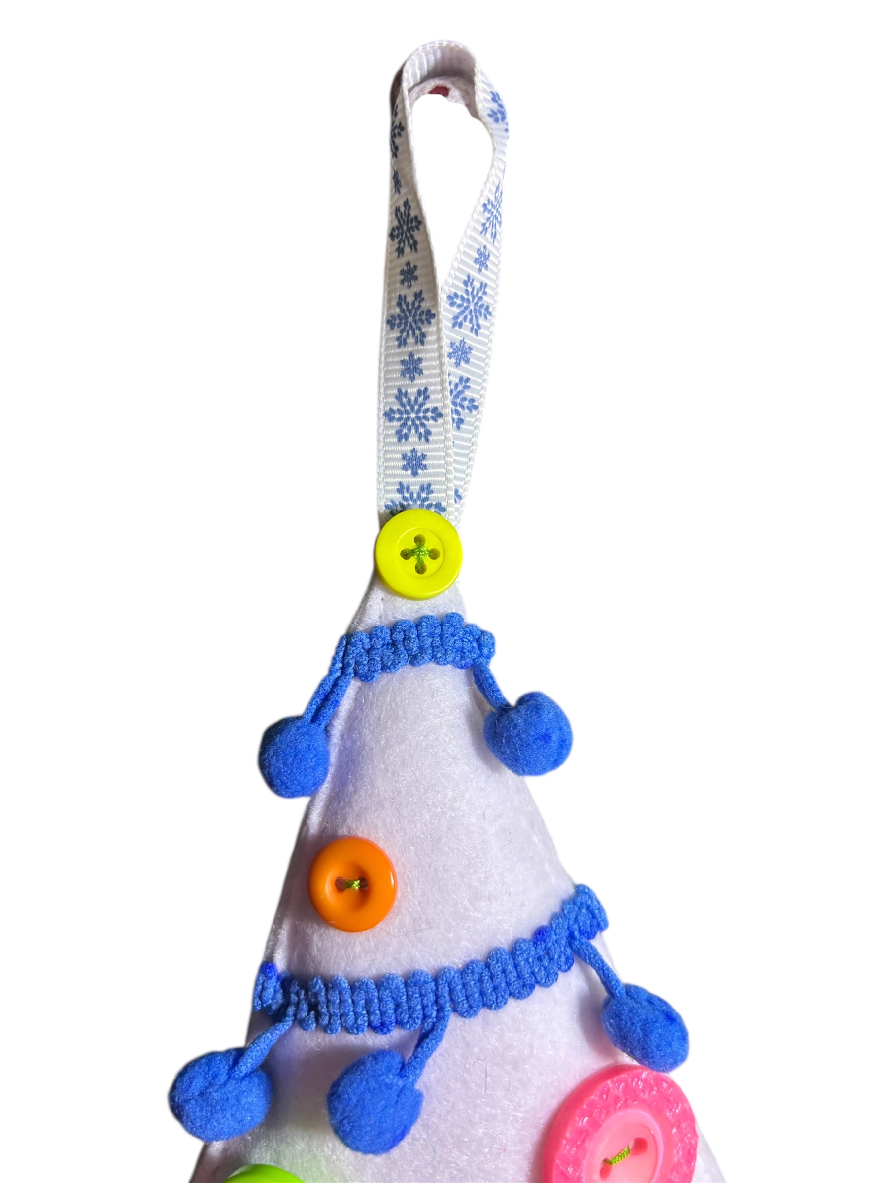 Handmade felt christmas tree hanging decoration