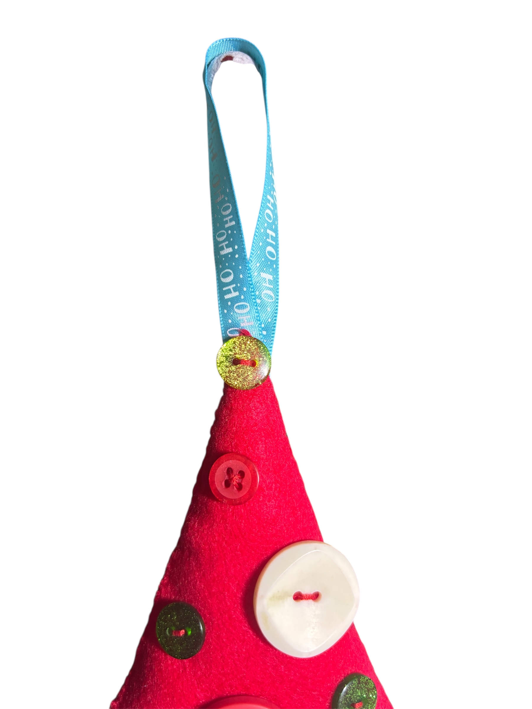 Handmade felt christmas tree hanging decoration