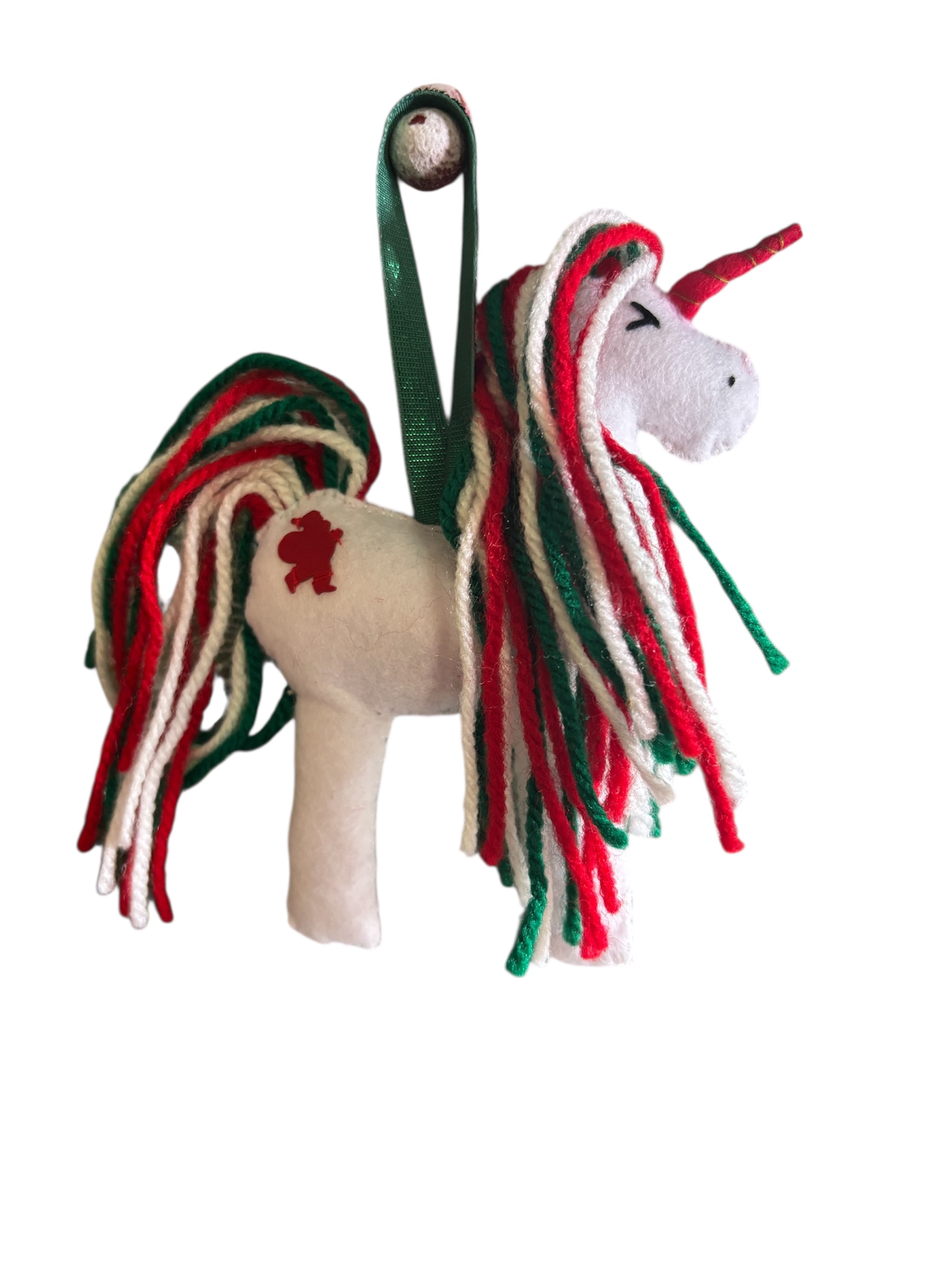 Handmade Large felt Unicorn Christmas decoration
