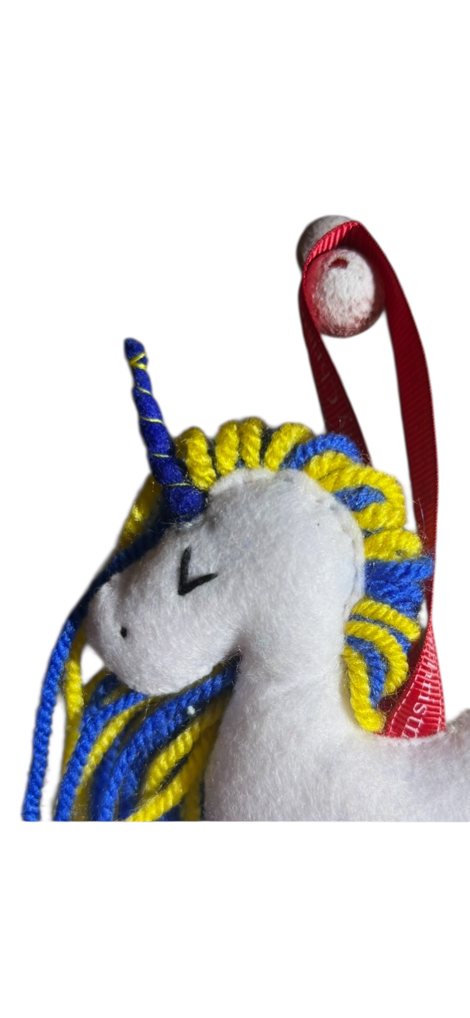 Handmade Large felt Unicorn Christmas decoration
