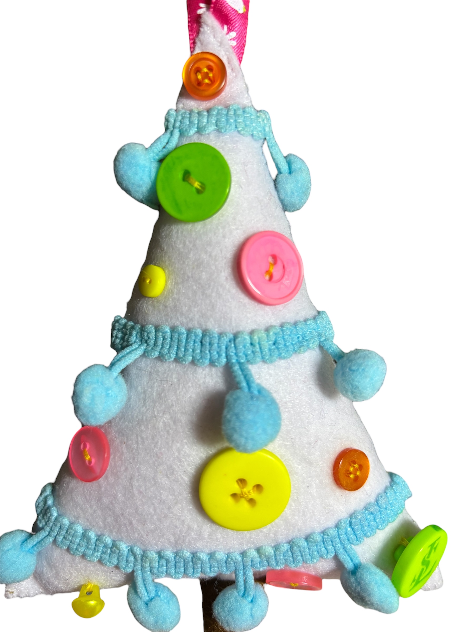 Handmade felt christmas tree hanging decoration