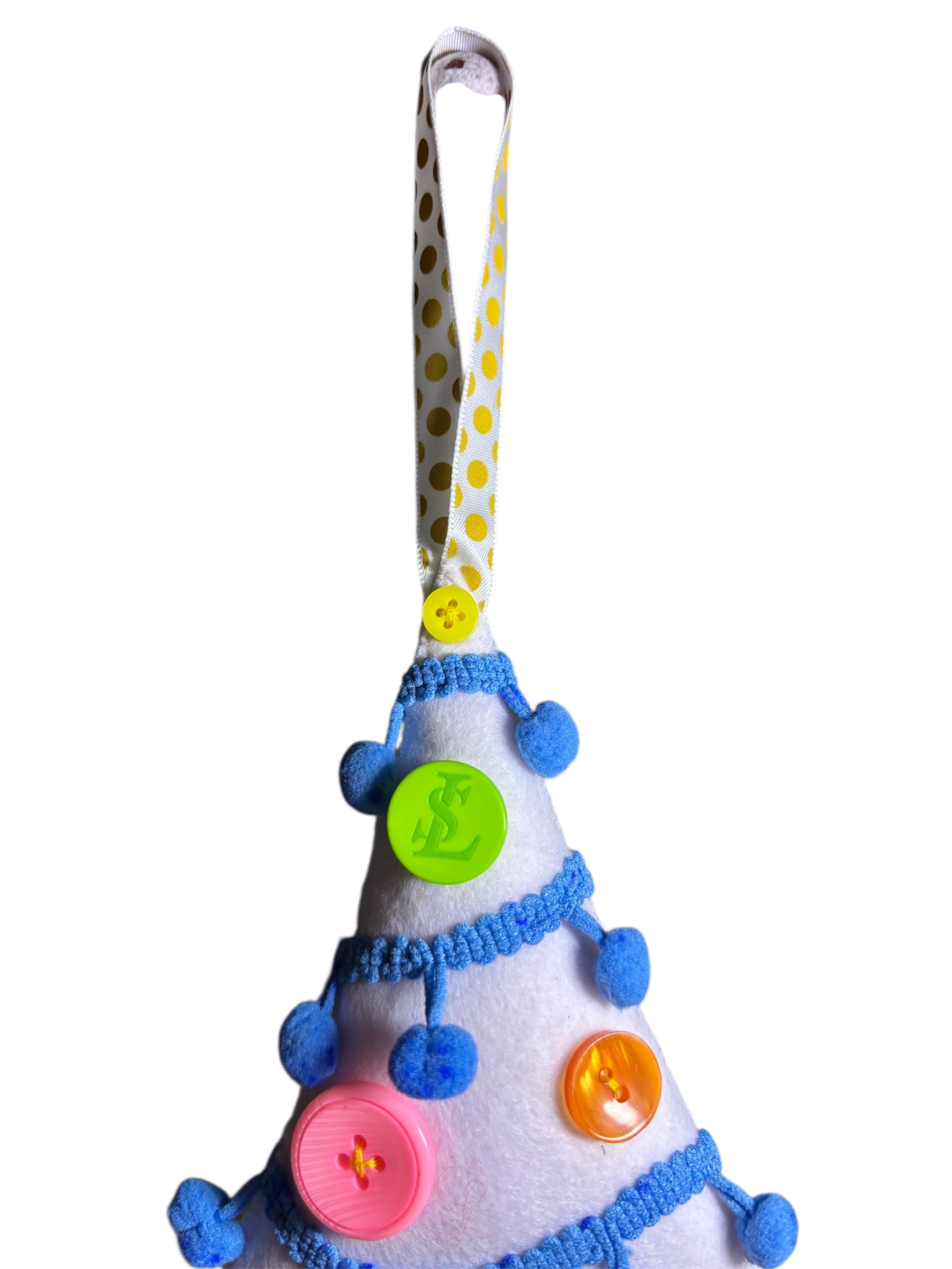 Handmade felt christmas tree hanging decoration