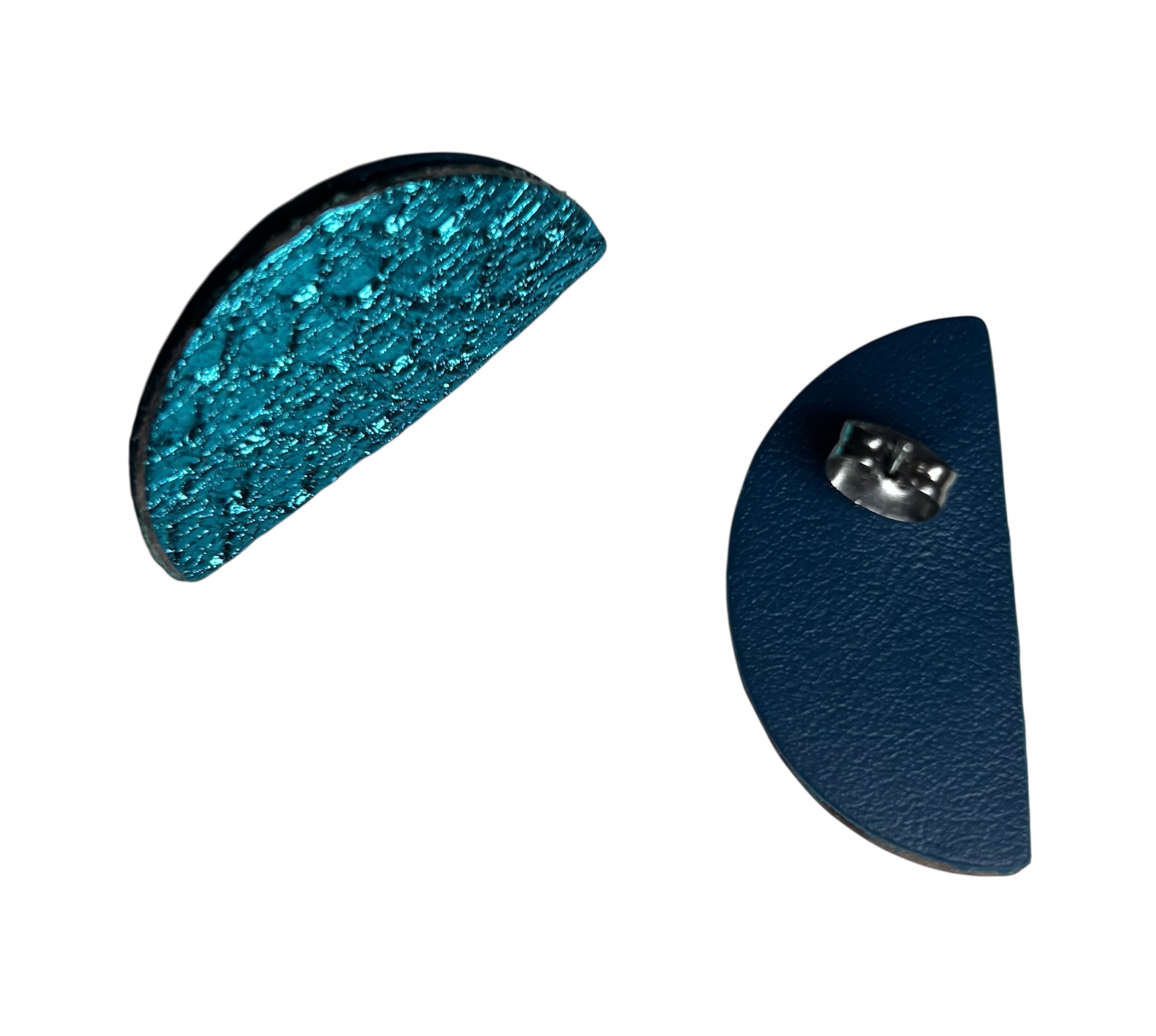 SEMI CIRCLE STUDS - TURQUOISE