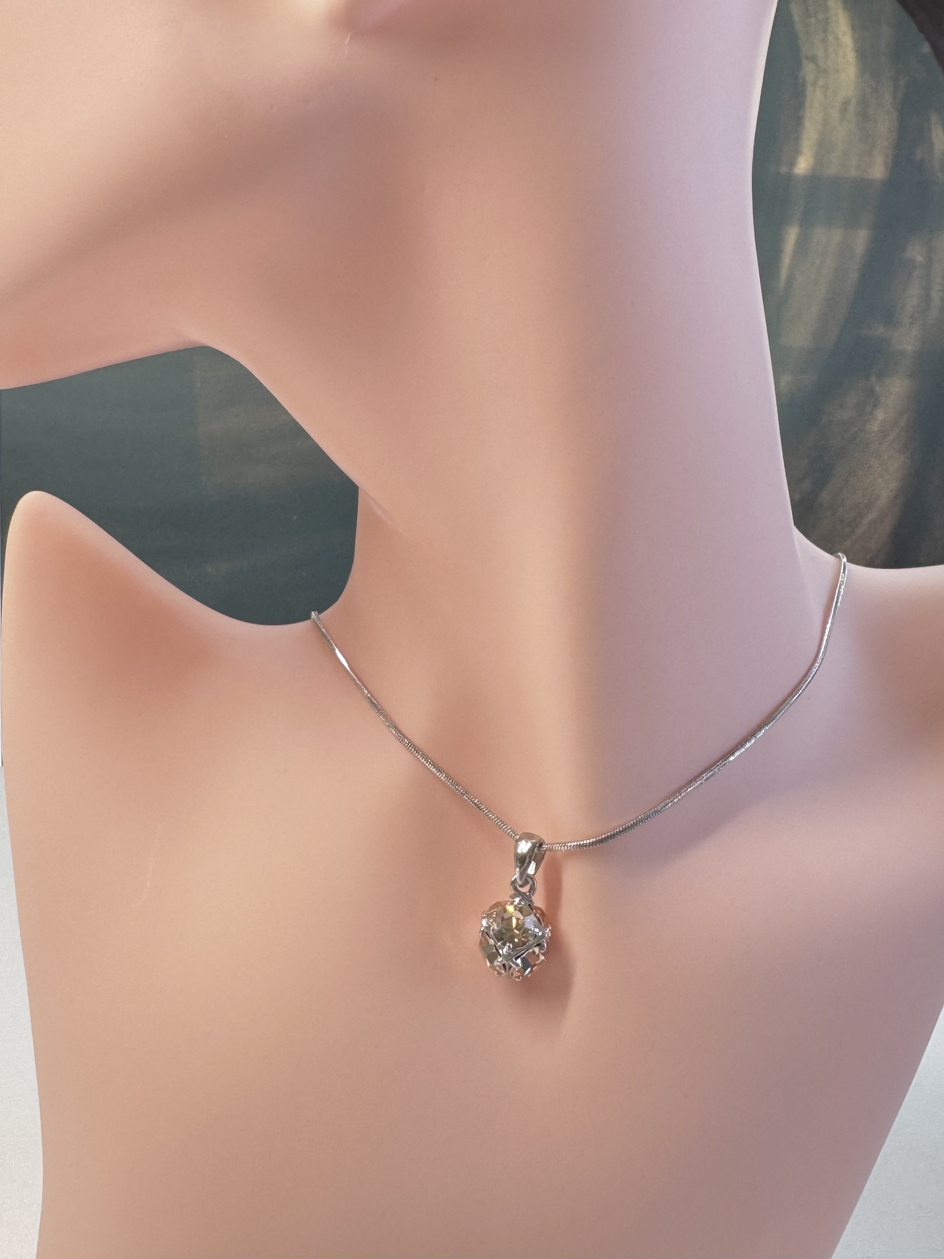 Cubed Gem Necklace