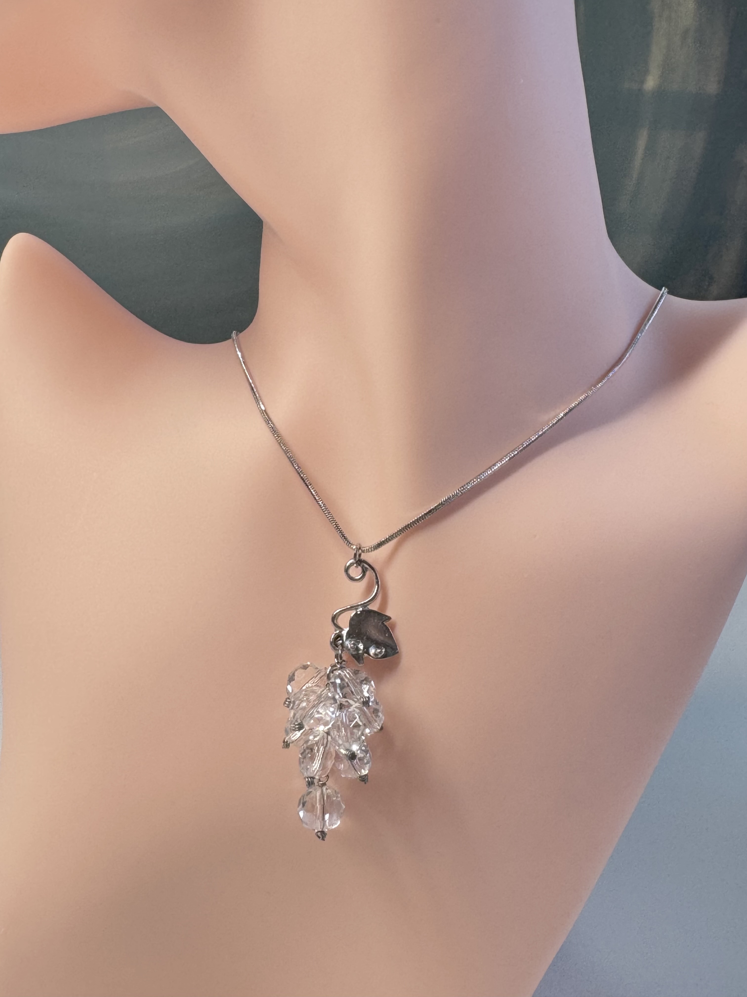 Grape cluster necklace