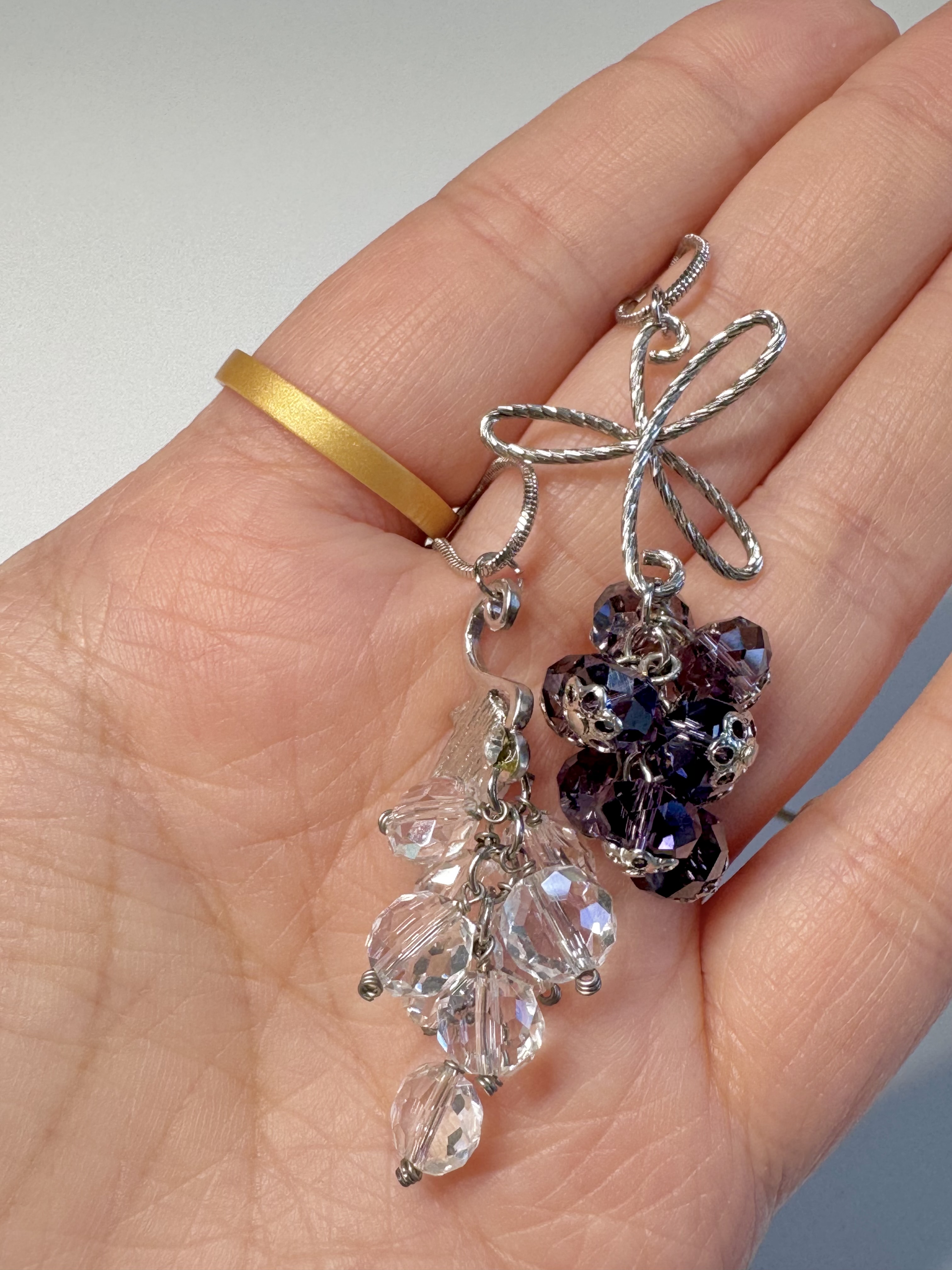 Grape cluster necklace