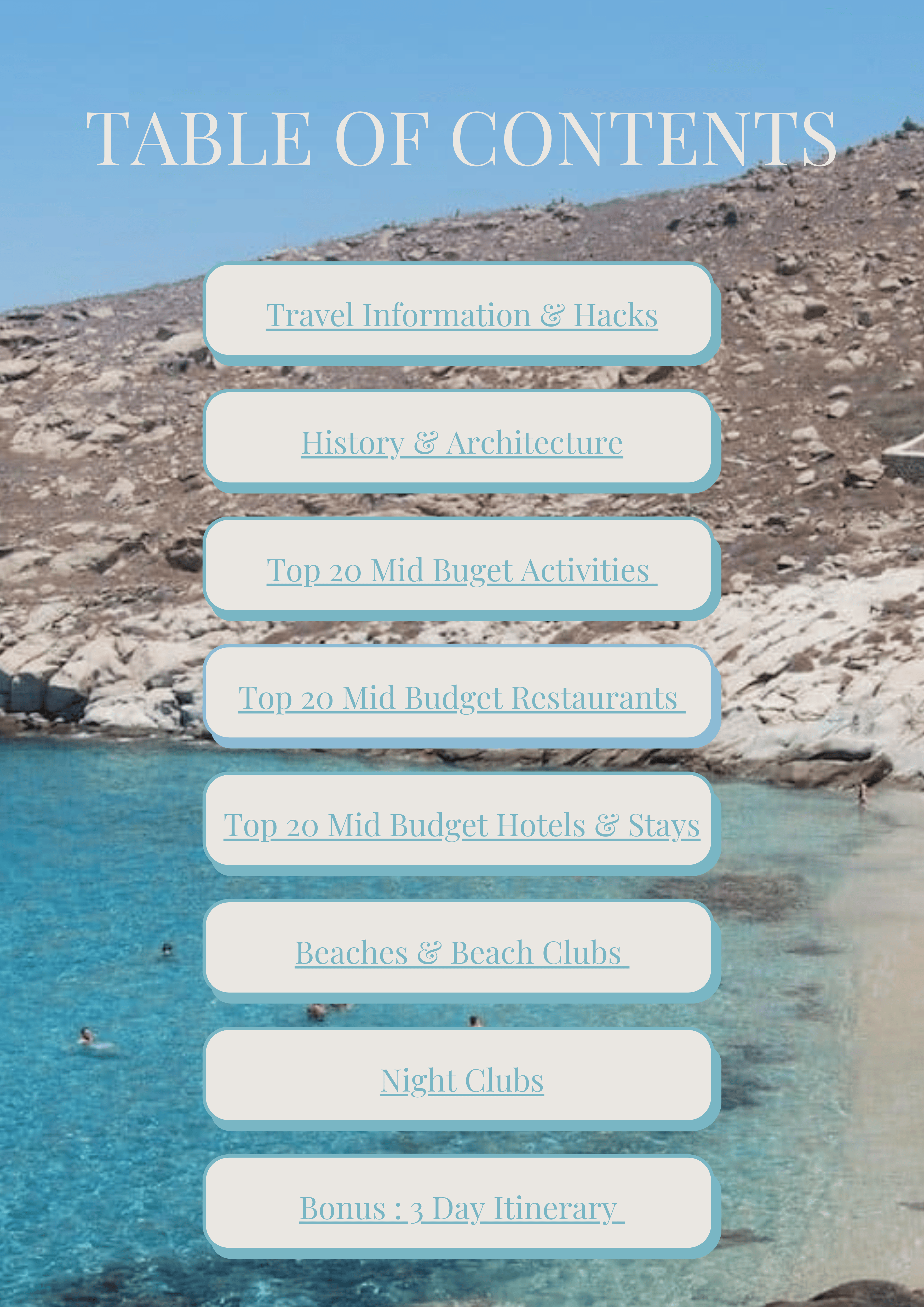 The Ultimate Mykonos Travel Guide Mid Budget