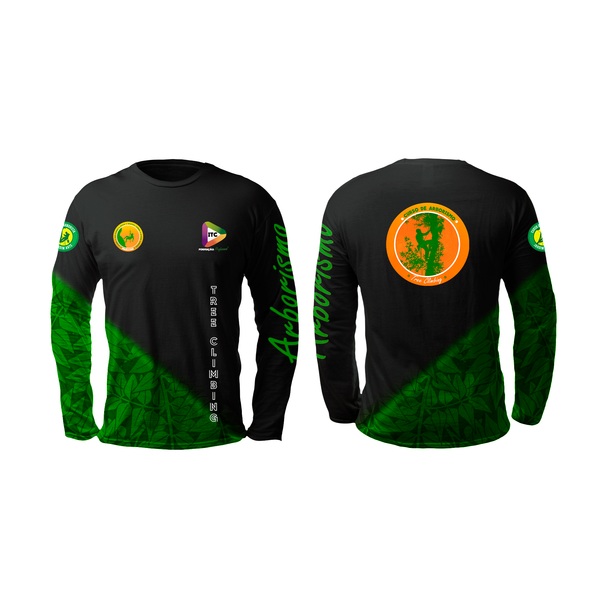 Camisa Manga Longa Preta - Curso Tree Climbing