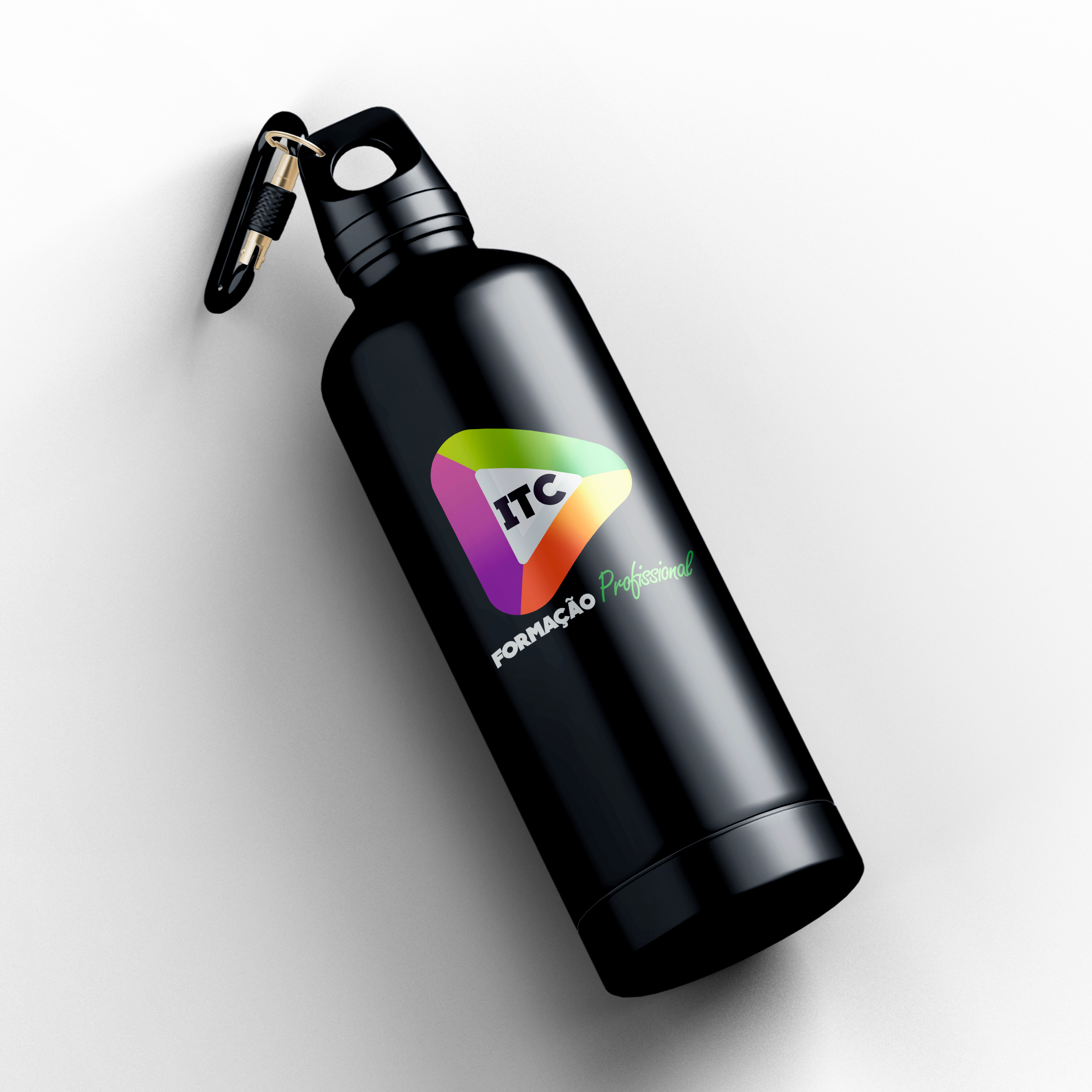 Garrafa de Alumínio com Mosquetão - 750ml - ITC