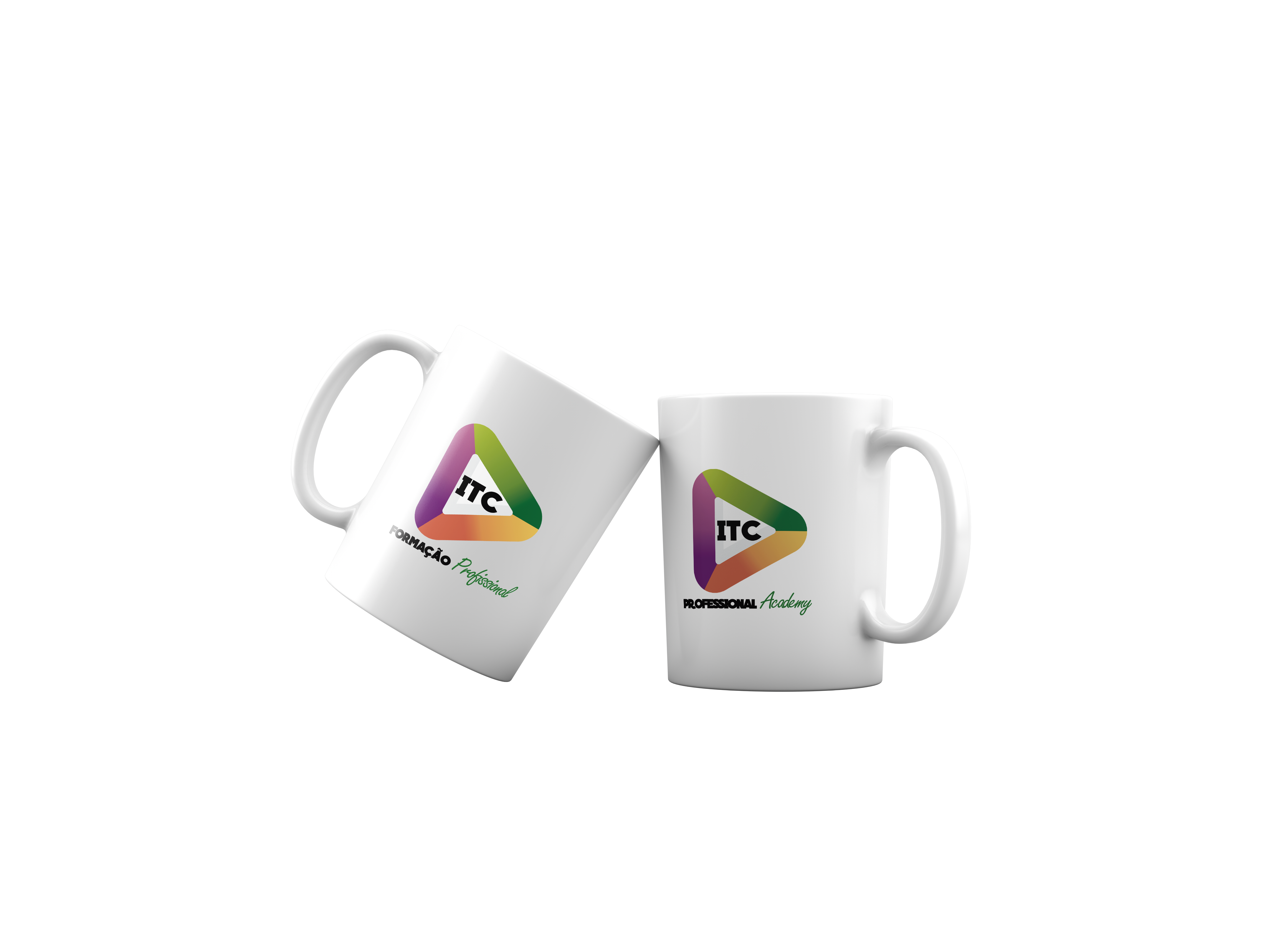 Canecas ITC Cerâmica Branca 350ml