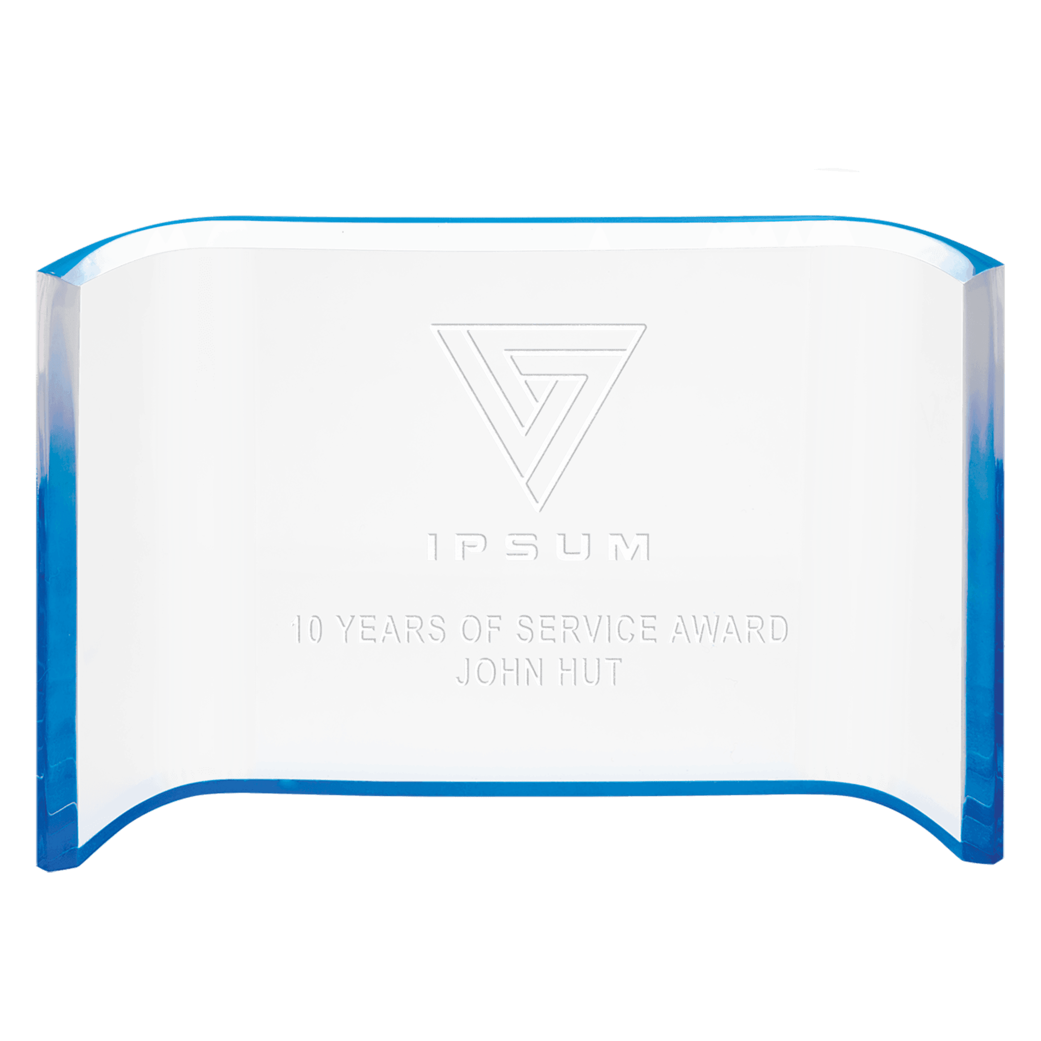 Acrylic Crescent Award