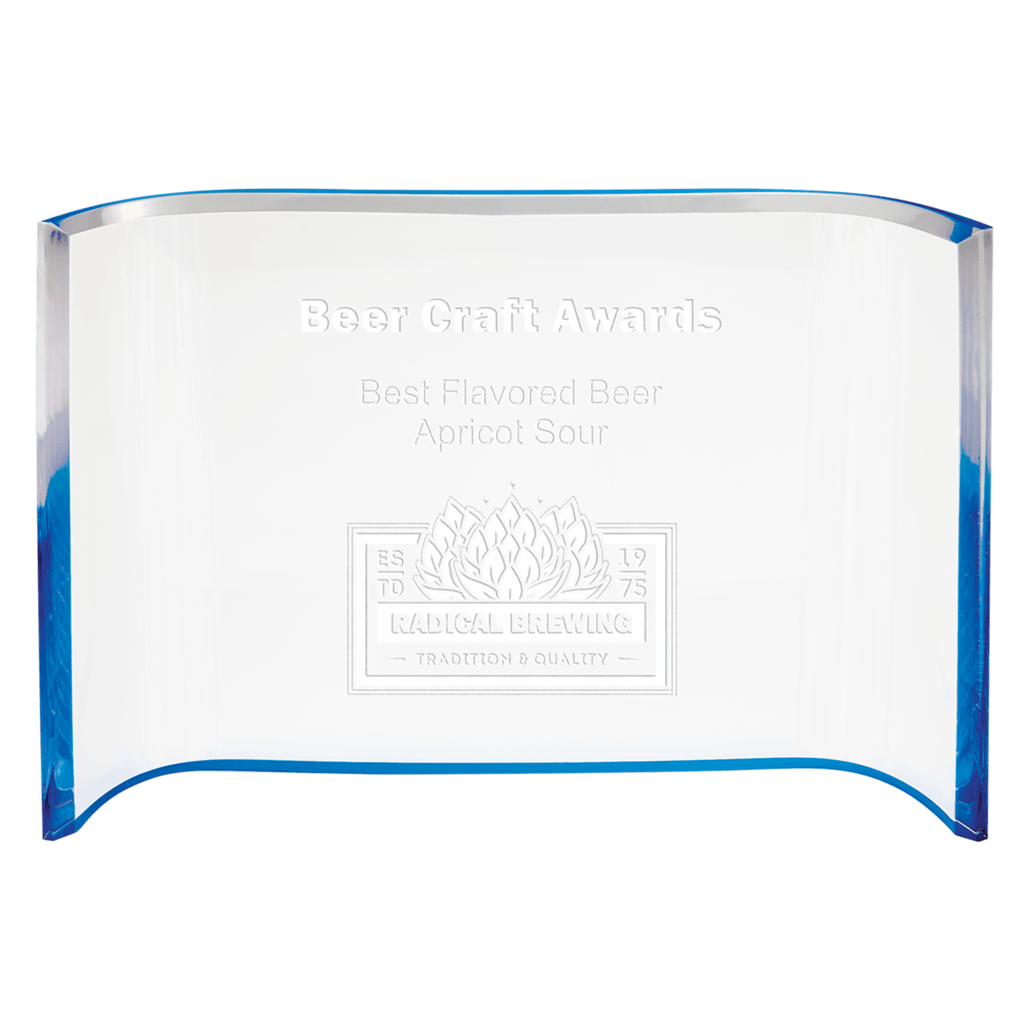 Acrylic Crescent Award
