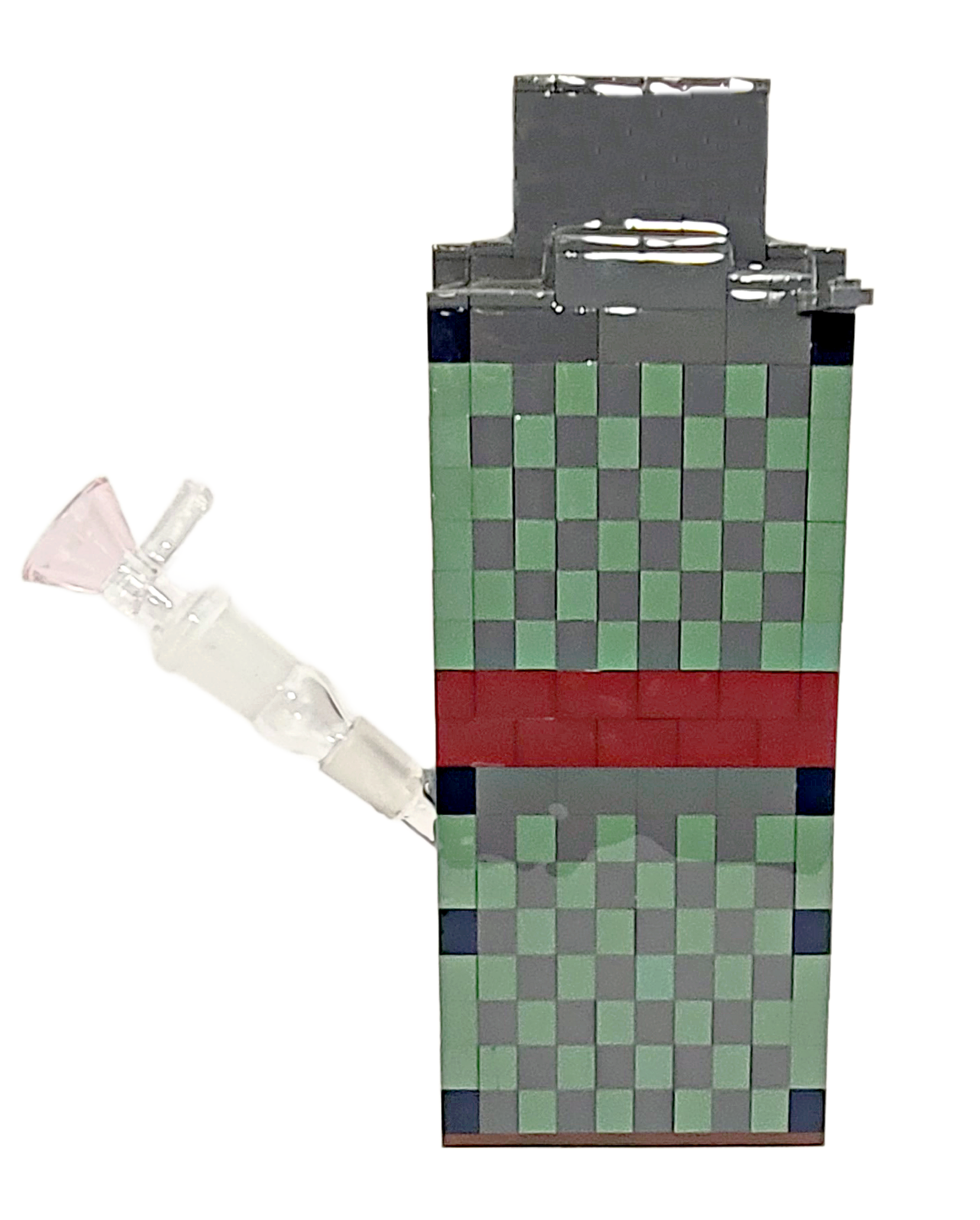 Green/Gray Checked Tower