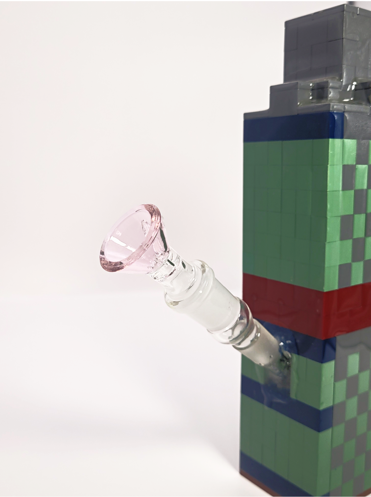 Green/Gray Checked Tower