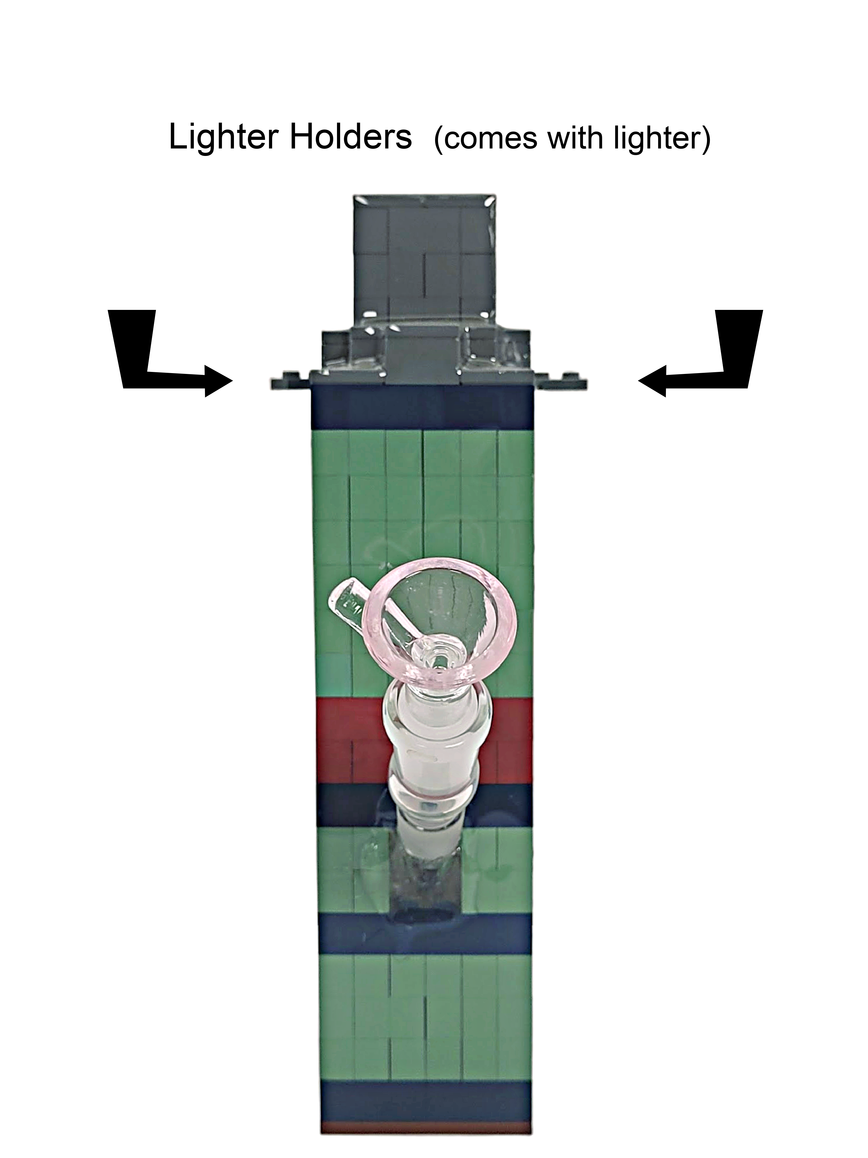 Green/Gray Checked Tower