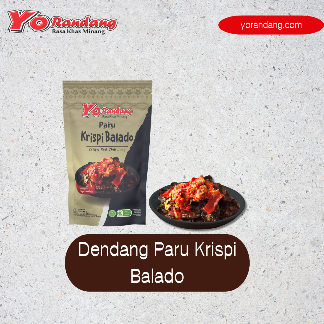 Dendeng Paru Krispi Balado