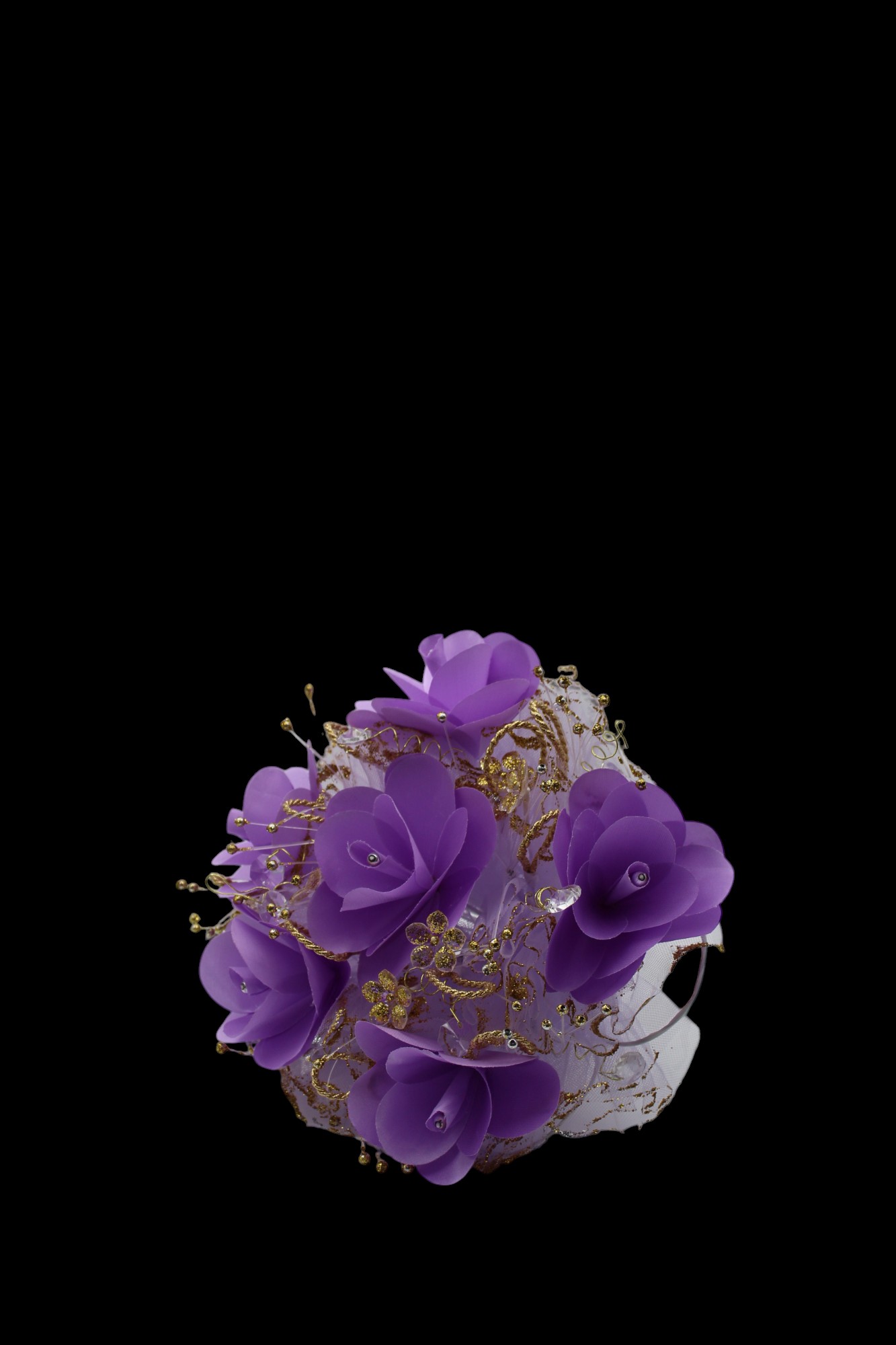 Ramo de Flores Artificiales Moradas