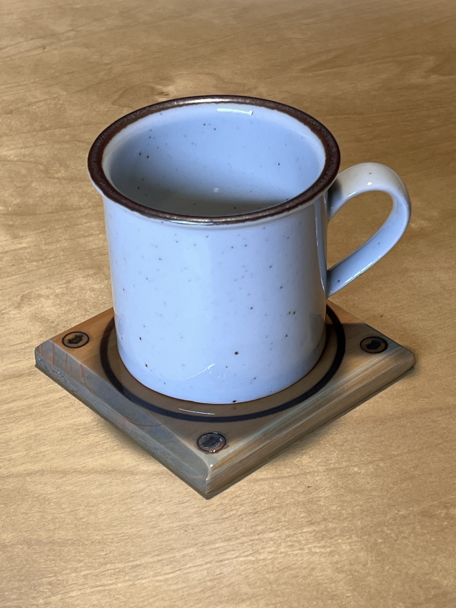 1/1 Wooden Bitcoin Coaster 4 pack