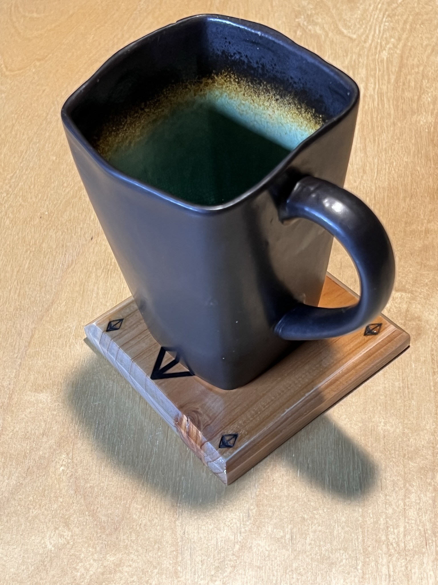 1/1 Wooden Bitcoin Coaster 4 pack