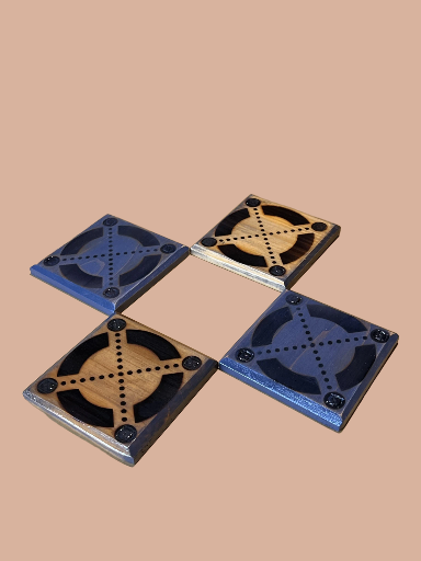 1/1 Wooden Elrond Coaster 4 pack