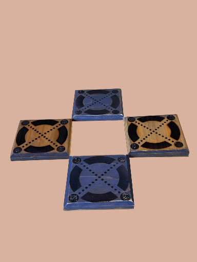 1/1 Wooden Elrond Coaster 4 pack