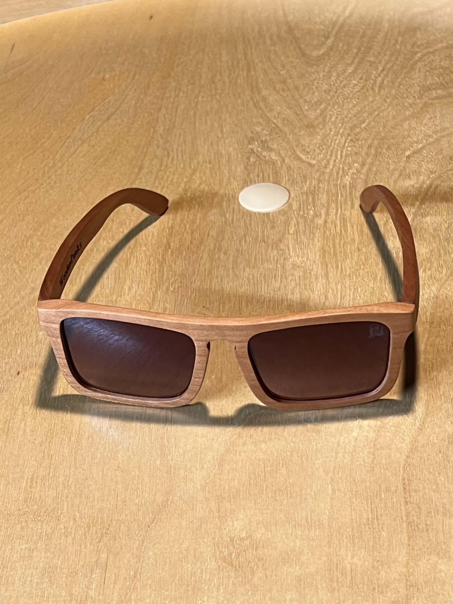 Cherry Wood Polarized Brown Lens Sunglasses