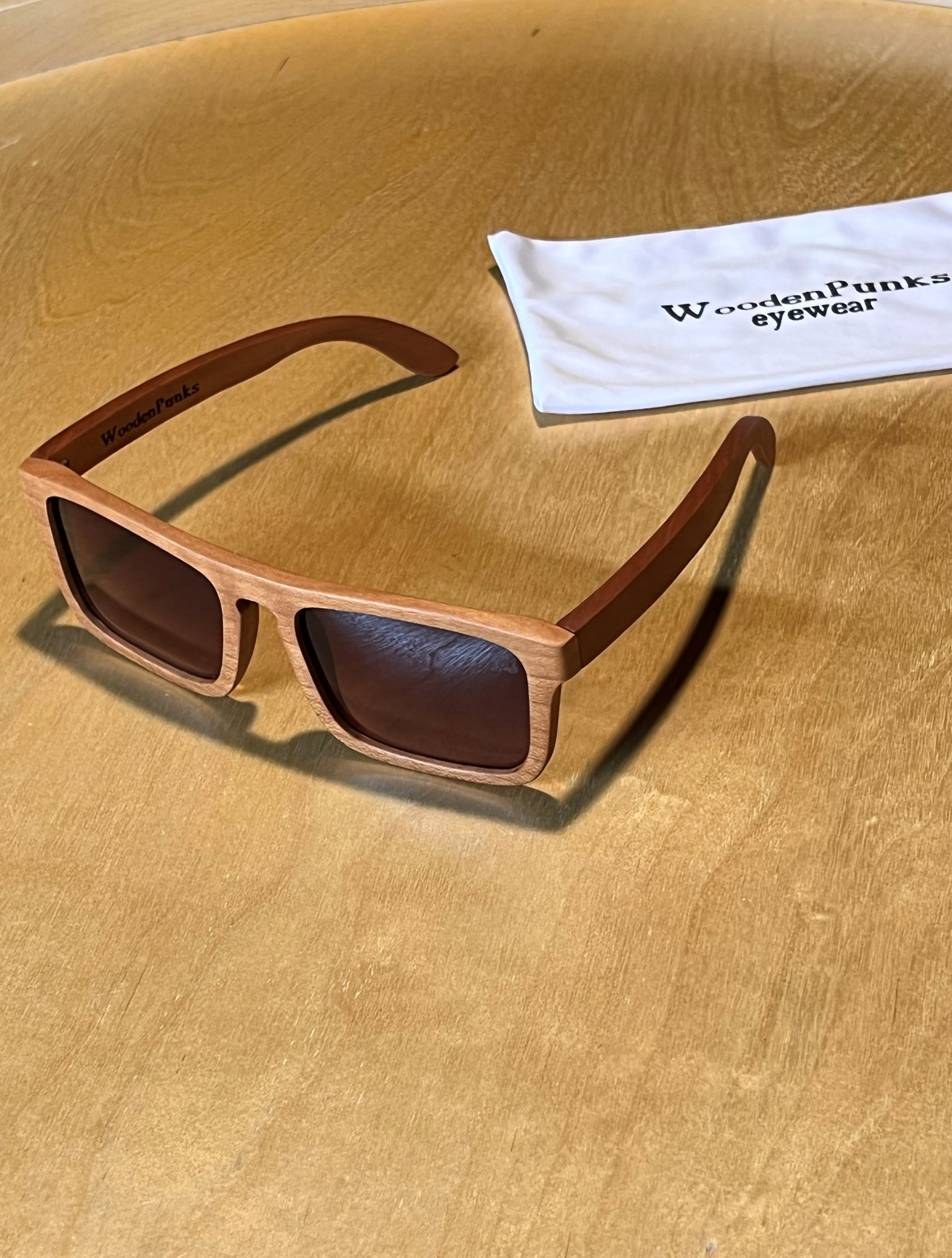 Cherry Wood Polarized Brown Lens Sunglasses