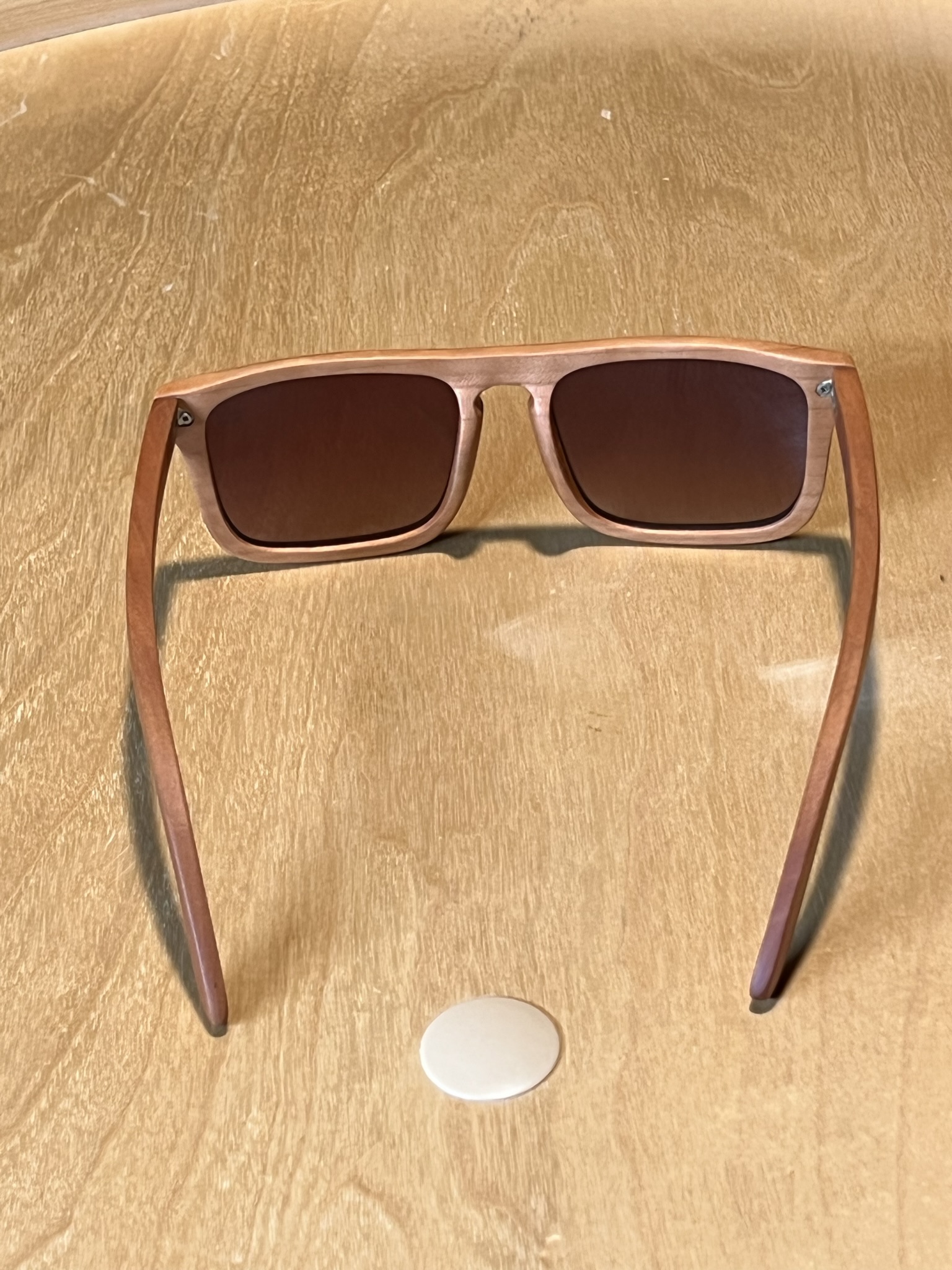 Cherry Wood Polarized Brown Lens Sunglasses