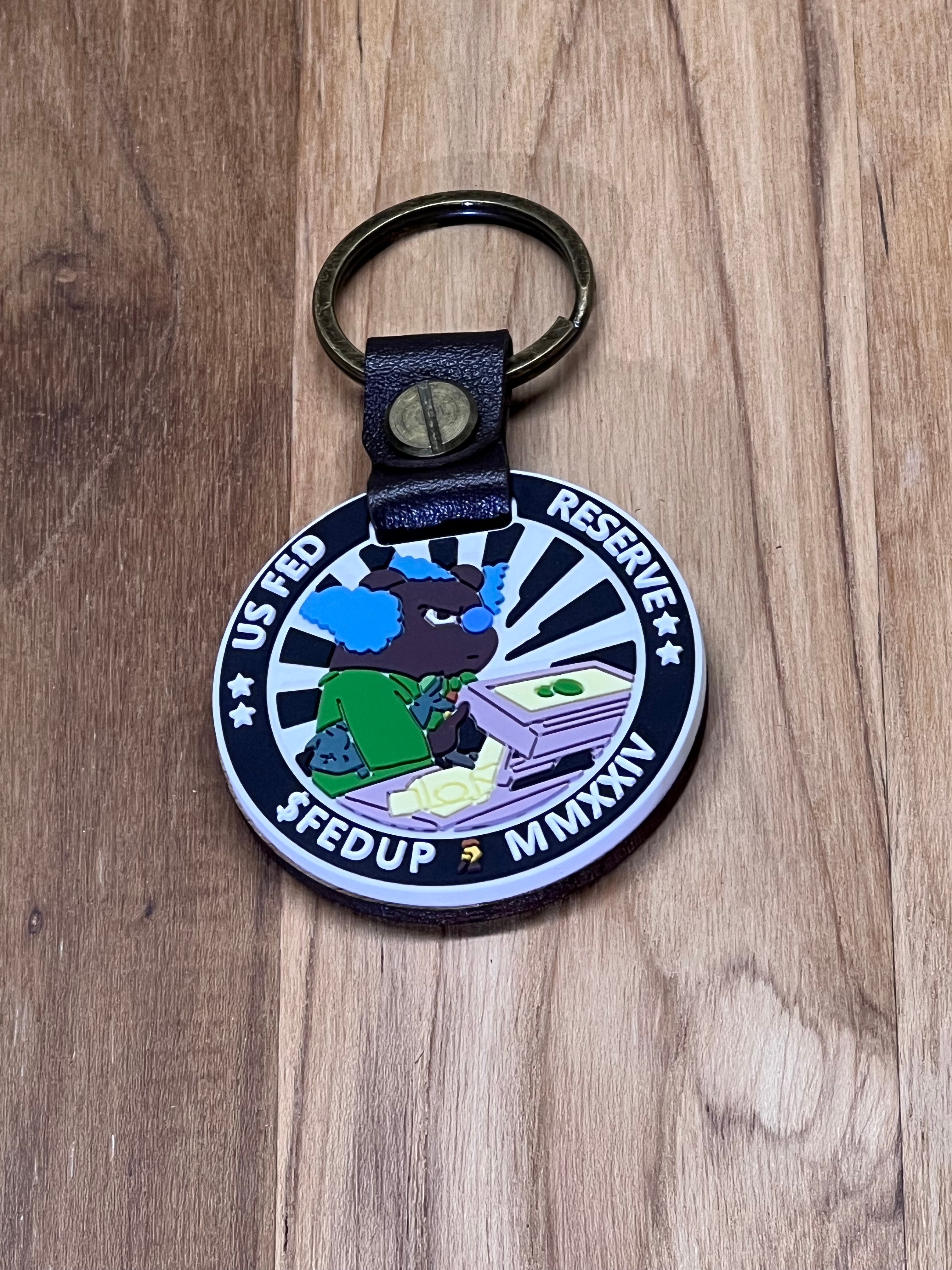 $FEDUP Dual Tag Keychain