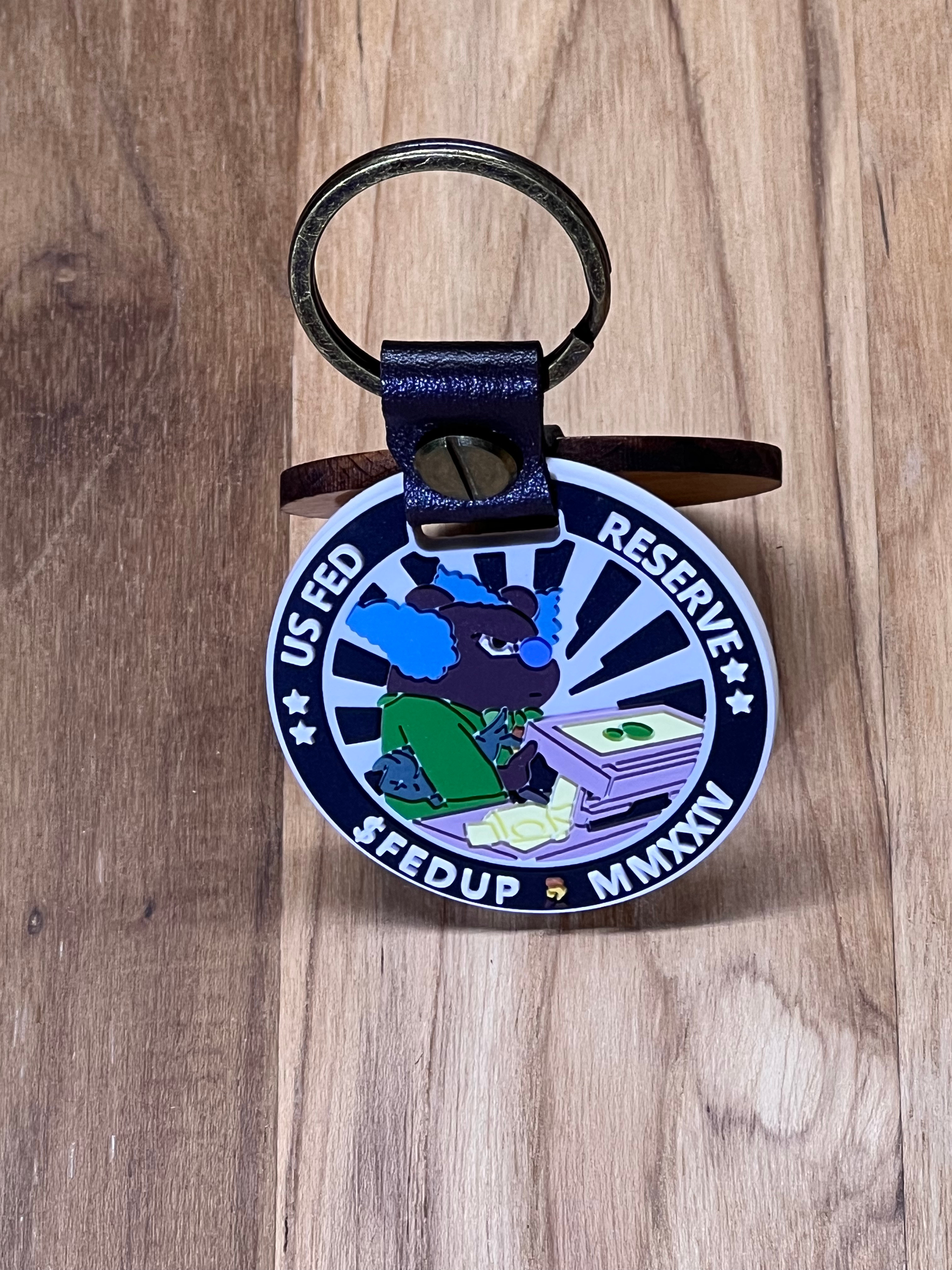 $FEDUP Dual Tag Keychain