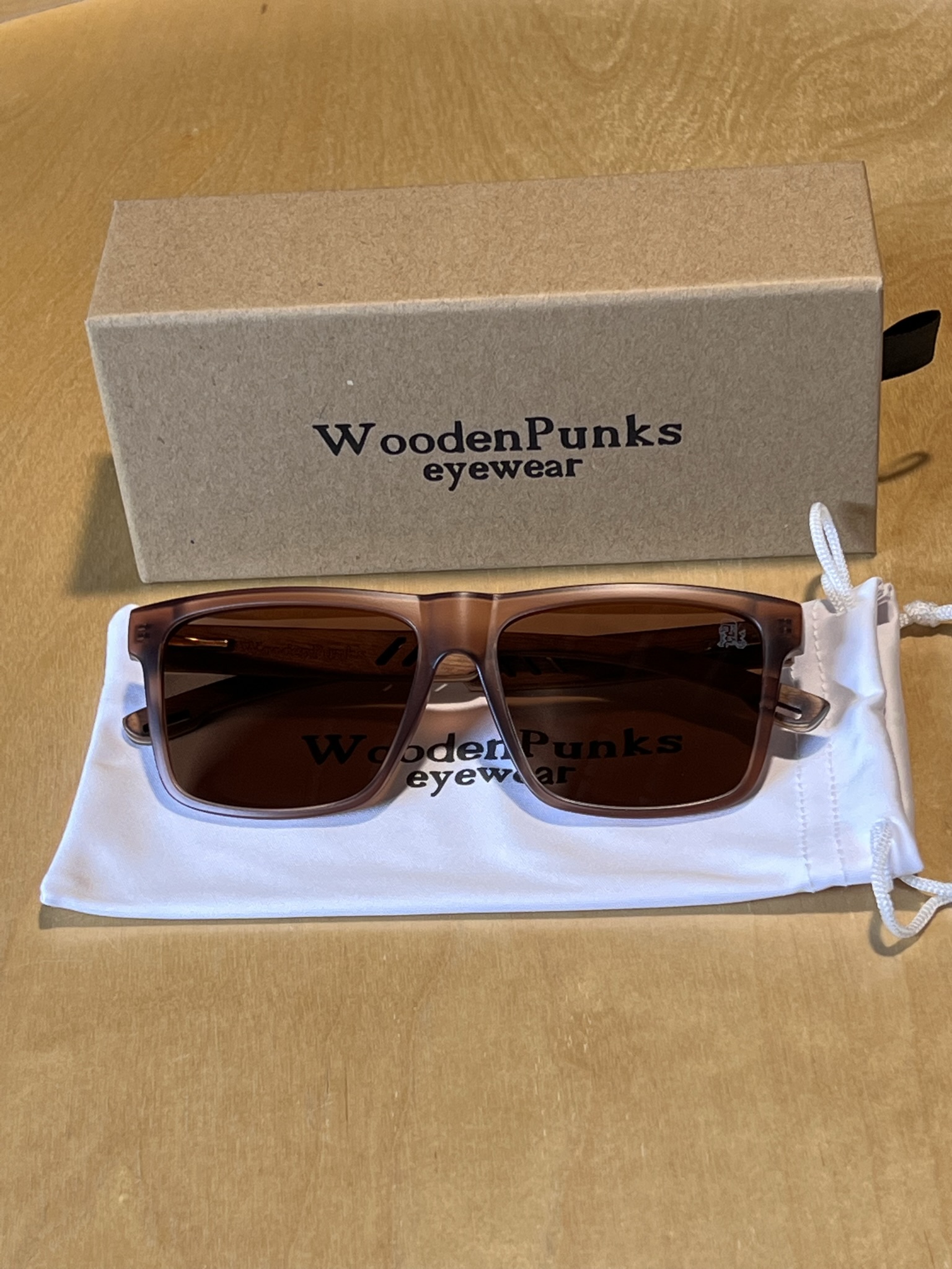 Wooden & Brown Polarized Sunglasses
