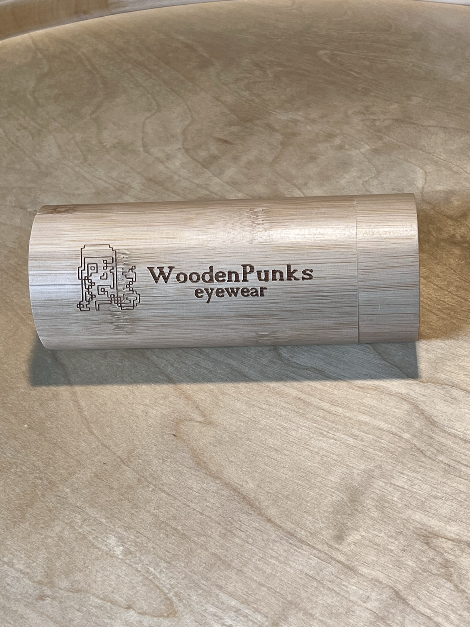 WoodenPunks Bamboo Cylinder Sunglasses Case