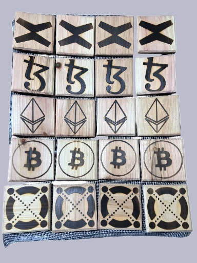 Crypto Logo Burn/ Stamp