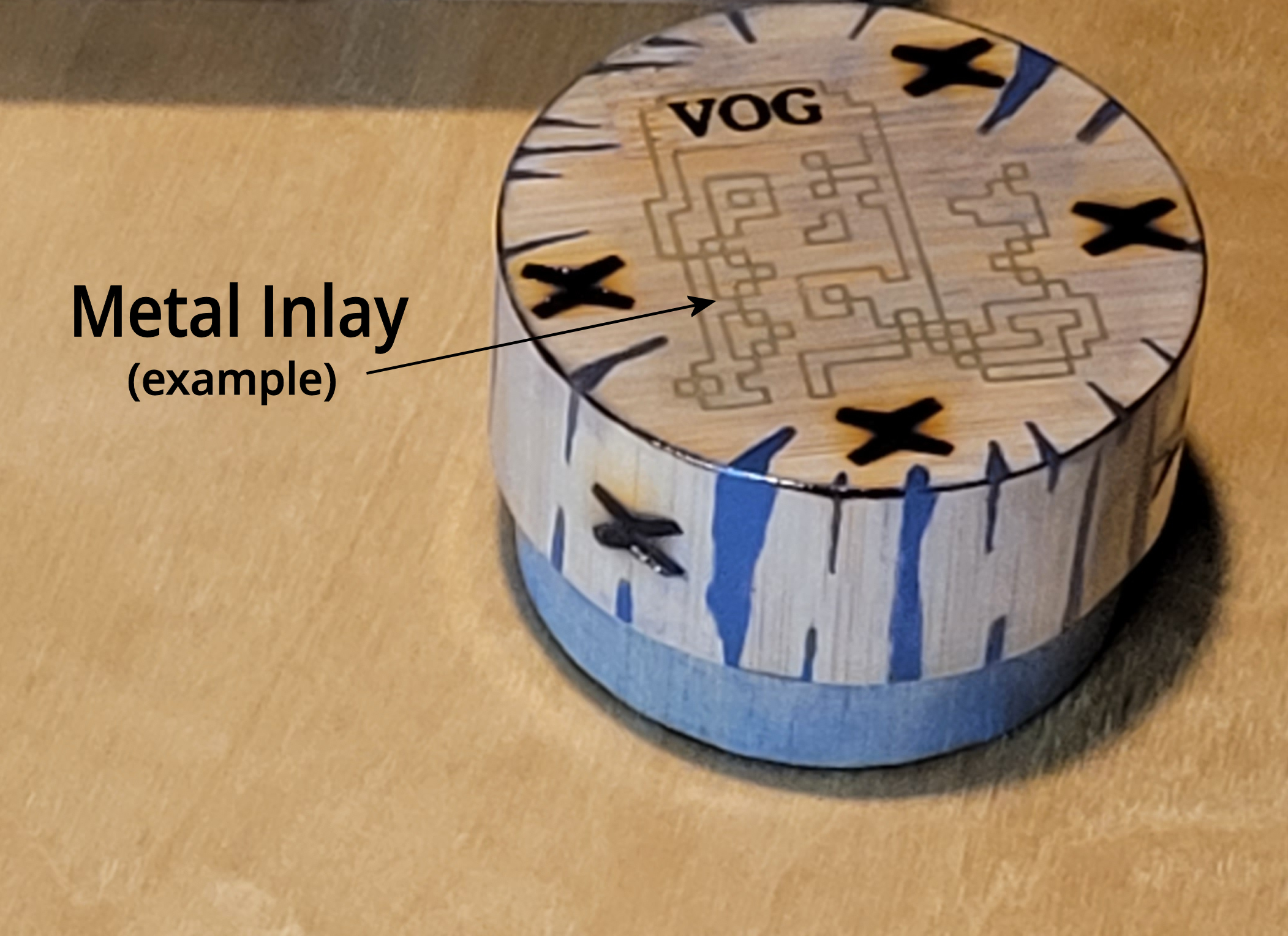 Metal Inlay Sunglasses Case