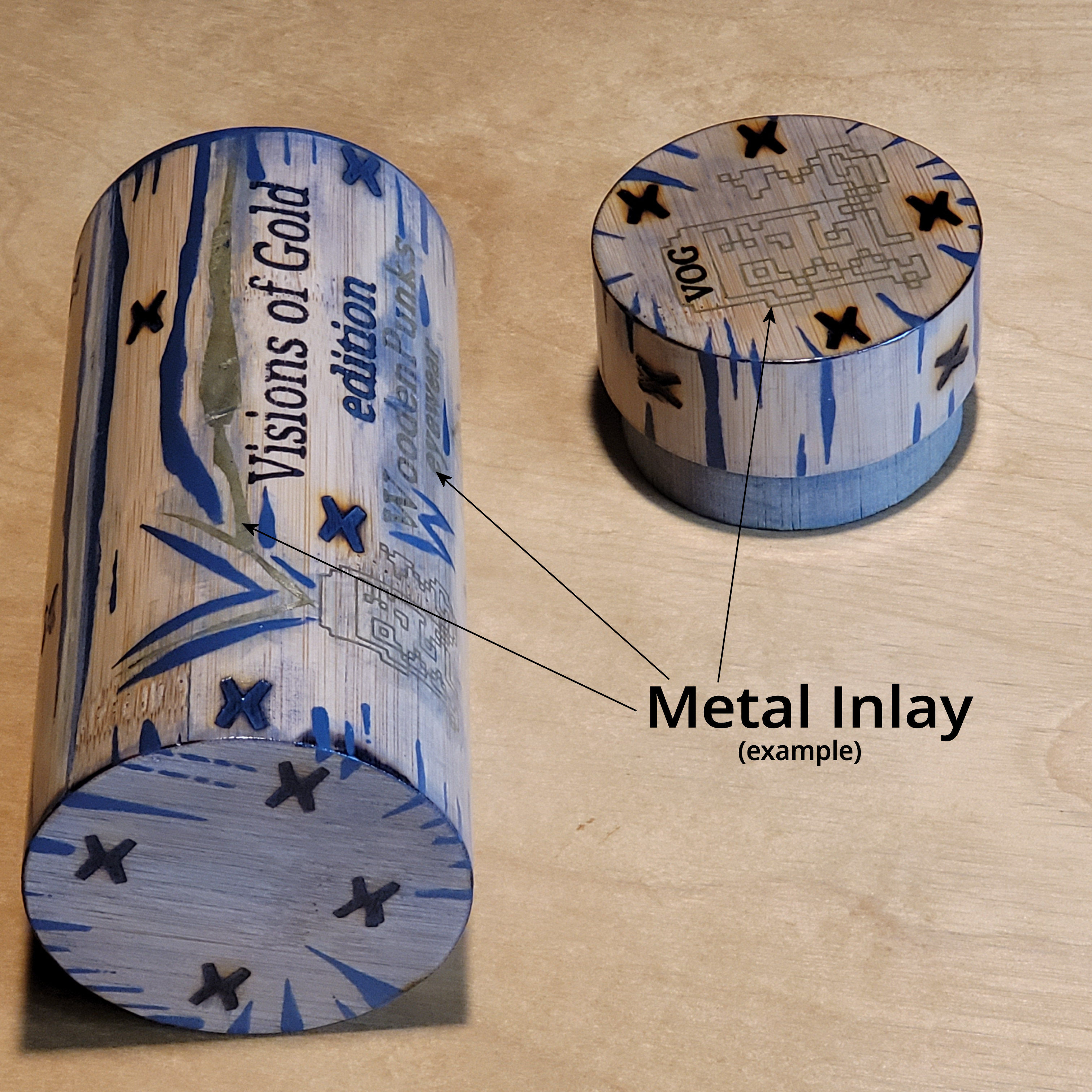 Metal Inlay Sunglasses Case